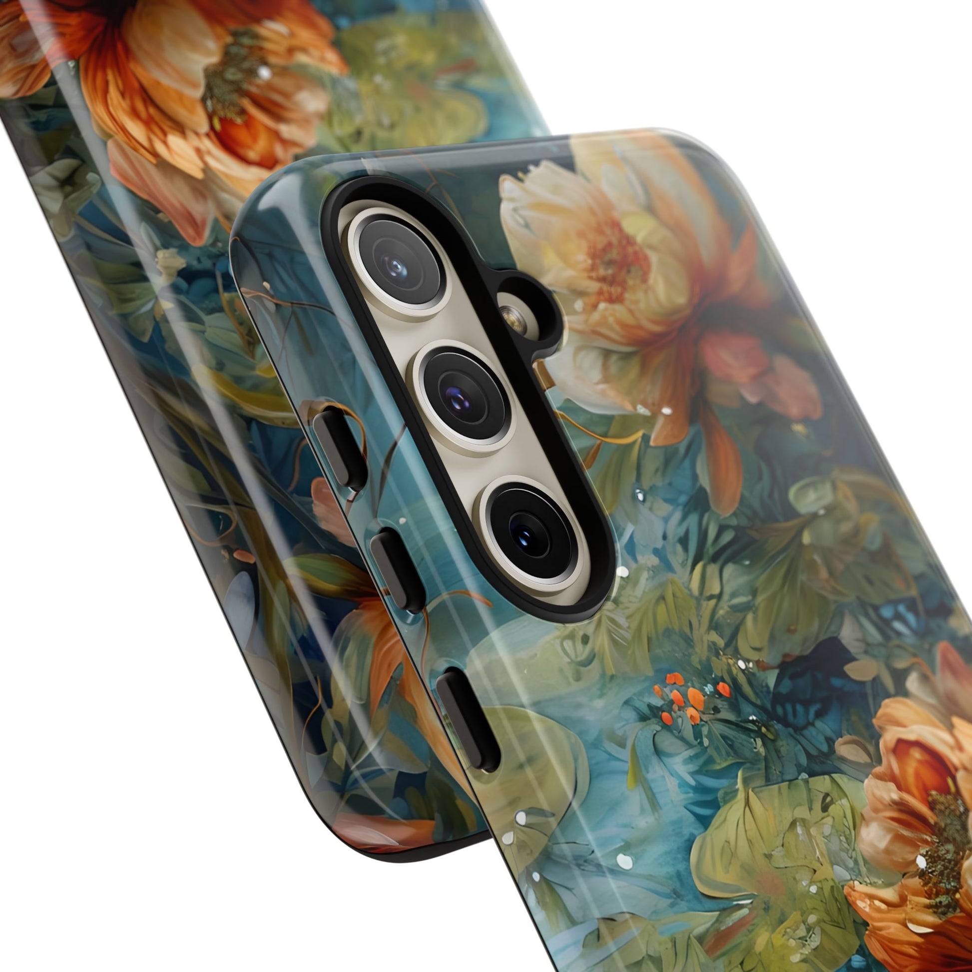Waterlily Nocturne Samsung Galaxy S24 Plus Case - Artistic Mountain Lake Design, Nature-Inspired Protective Cover, Elegant Gift for Outdoor Lovers