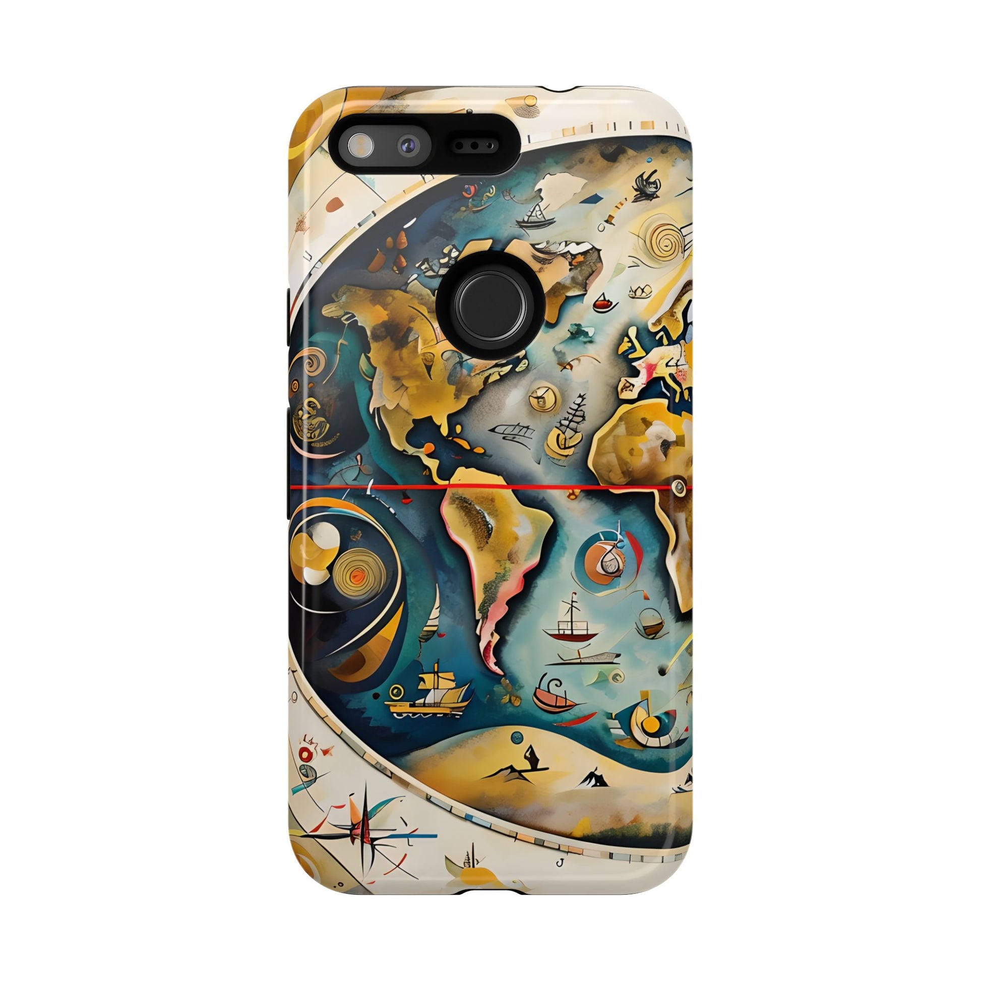 Celestial Map Google Pixel Tough Case - Antique Star Chart Phone Cover
