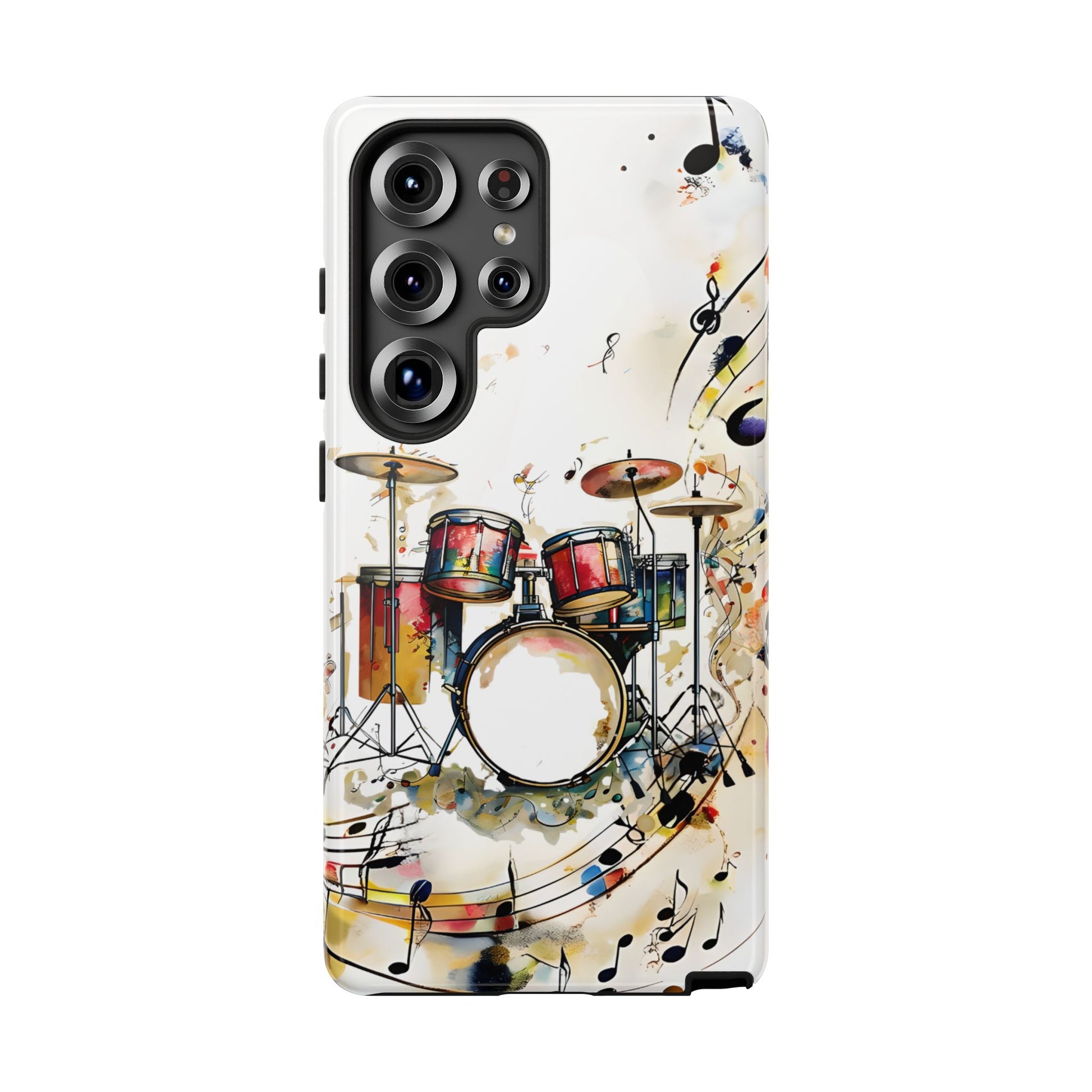 Beatline Abstract Drums and Music Notes Tough Case for Samsung Galaxy S25 Ultra - Shockproof Phone Cover