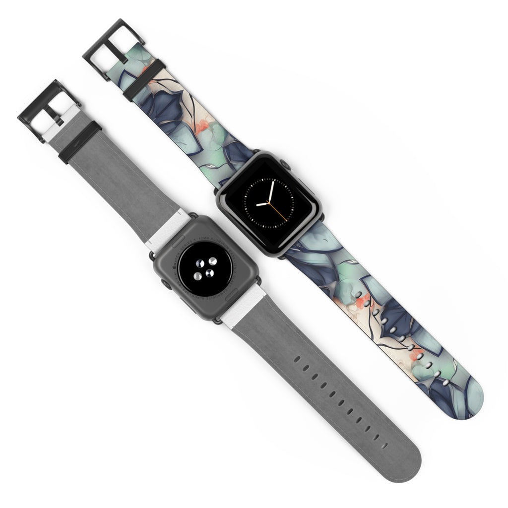 Midnight Mosaic Designer Apple Watch Band - Premium Custom Strap for Series 1-9, SE & Ultra - Artistic Vegan Leather