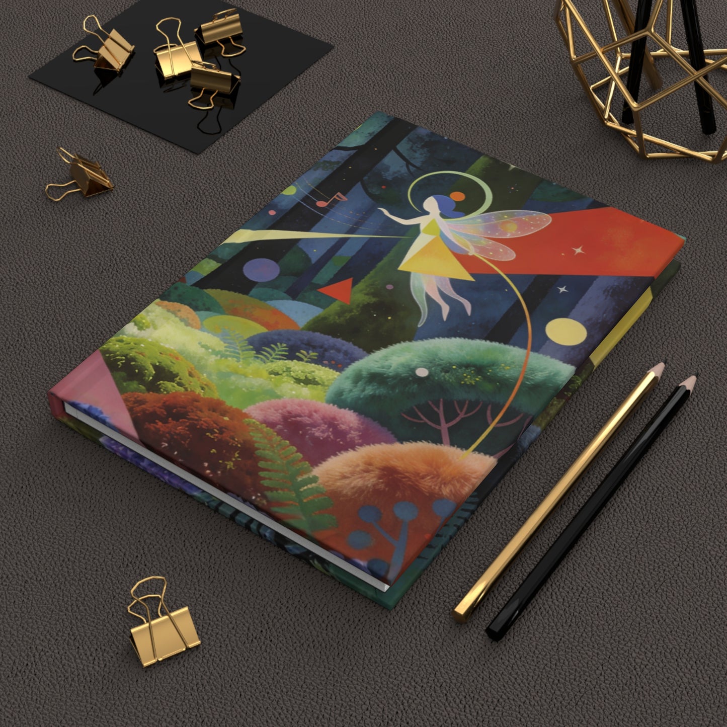 Celestial Forest Fairies Hardcover Journal - Whimsical Fantasy Notebook