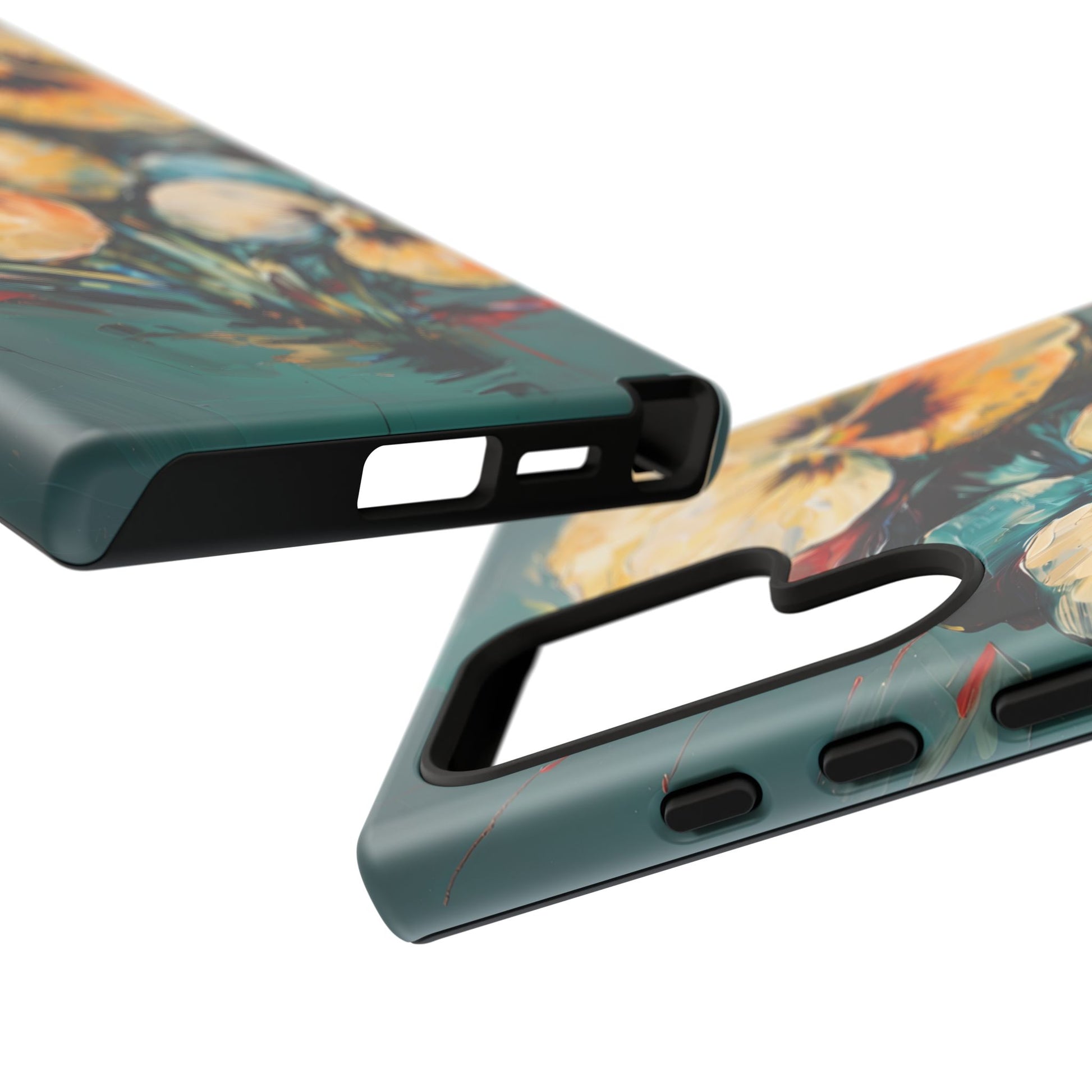Golden Pansy Cascade Case for Samsung Galaxy S24 Ultra - Premium Shockproof Designer Phone Cover