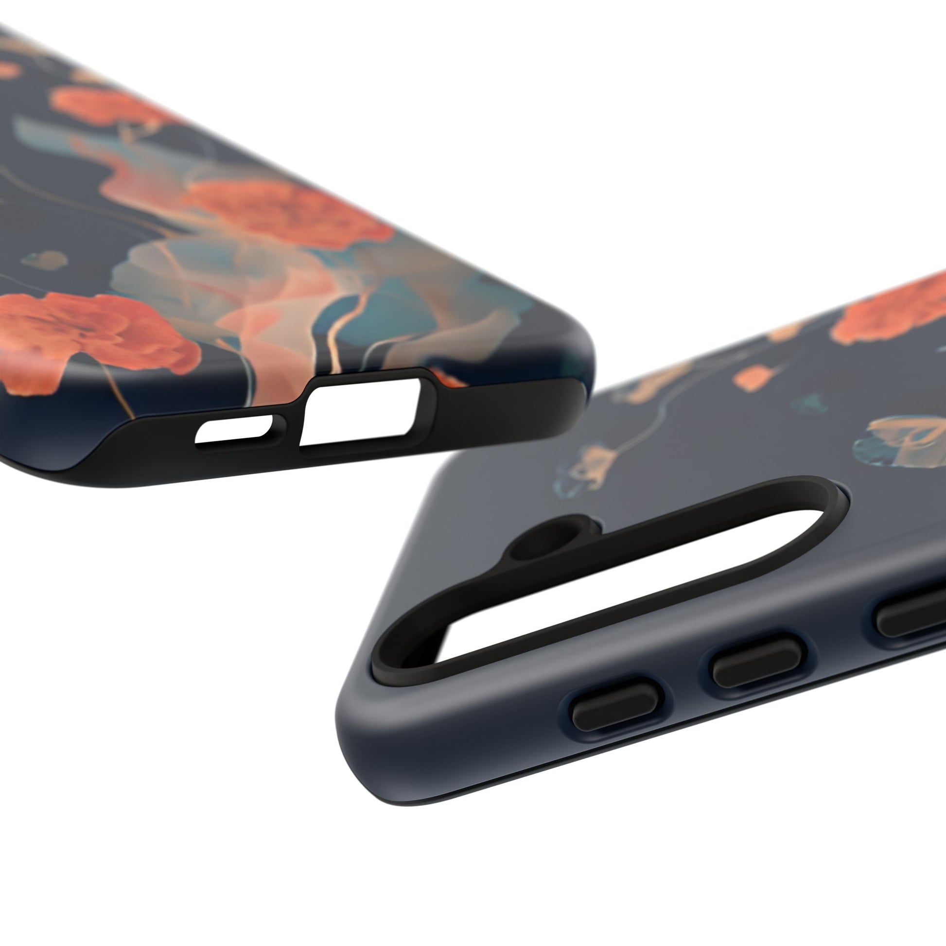 Lotus Reverie - Elegant Artistic Floral Samsung Galaxy S24 Tough Phone Case - Painterly Lotus Blossom Design