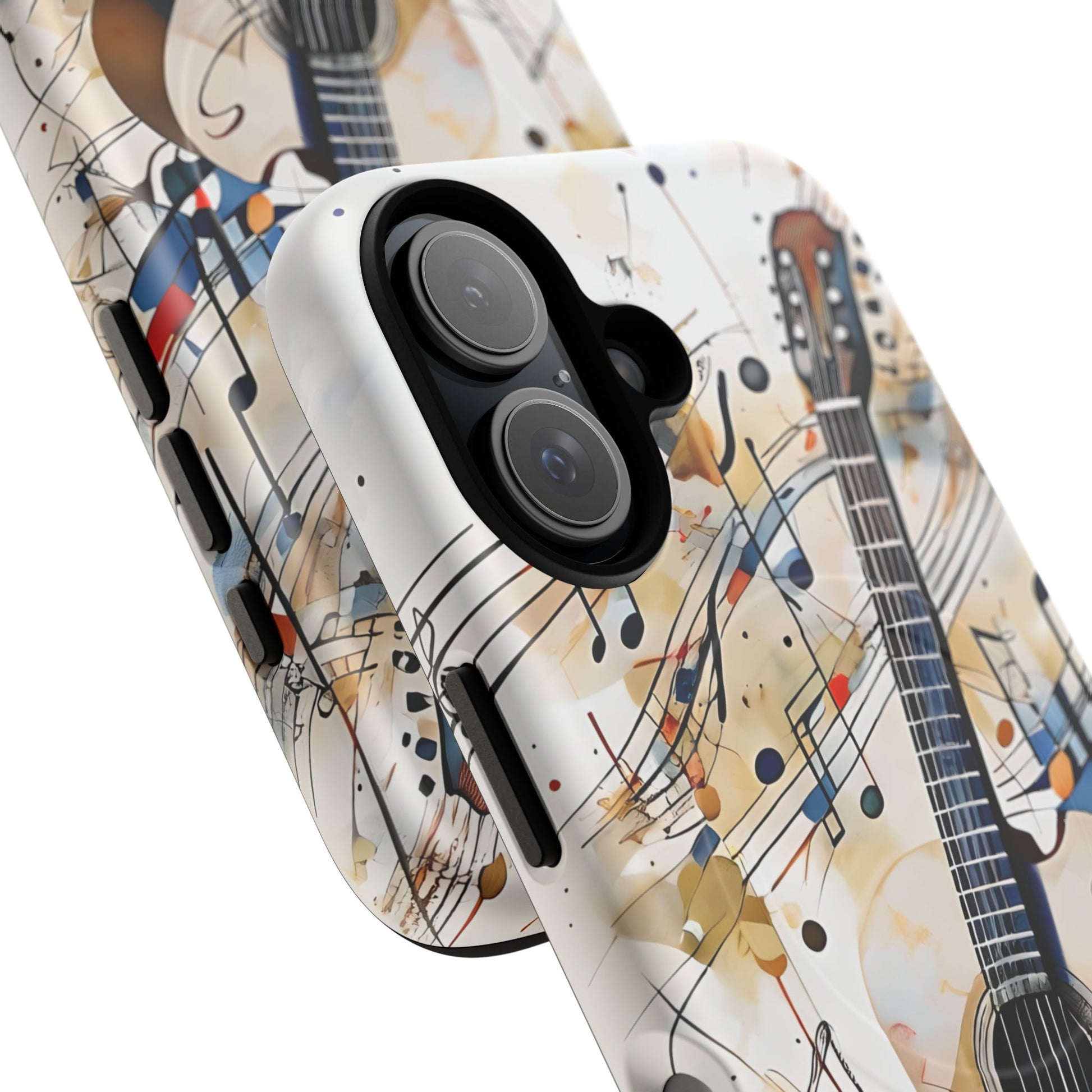 Strum and Flow Acoustic Guitar Art iPhone 16 MagSafe Case