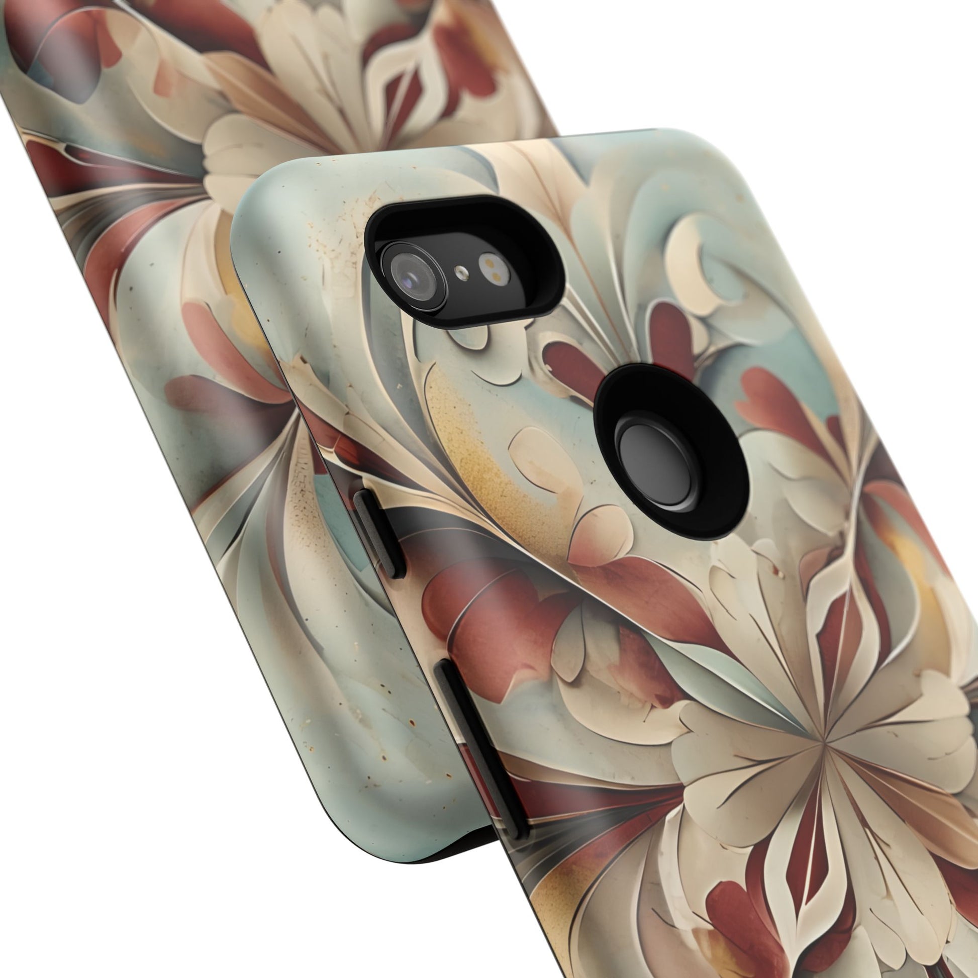 Vintage Baroque Blossom - Ornate Floral Art Google Pixel 3XL Tough Phone Case - Elegant Baroque-Inspired Design