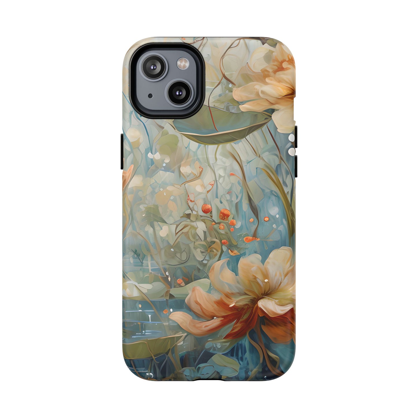 Waterlily Dreamscape - Artistic Floral iPhone MagSafe Phone Case -Waterlily & Lotus Design