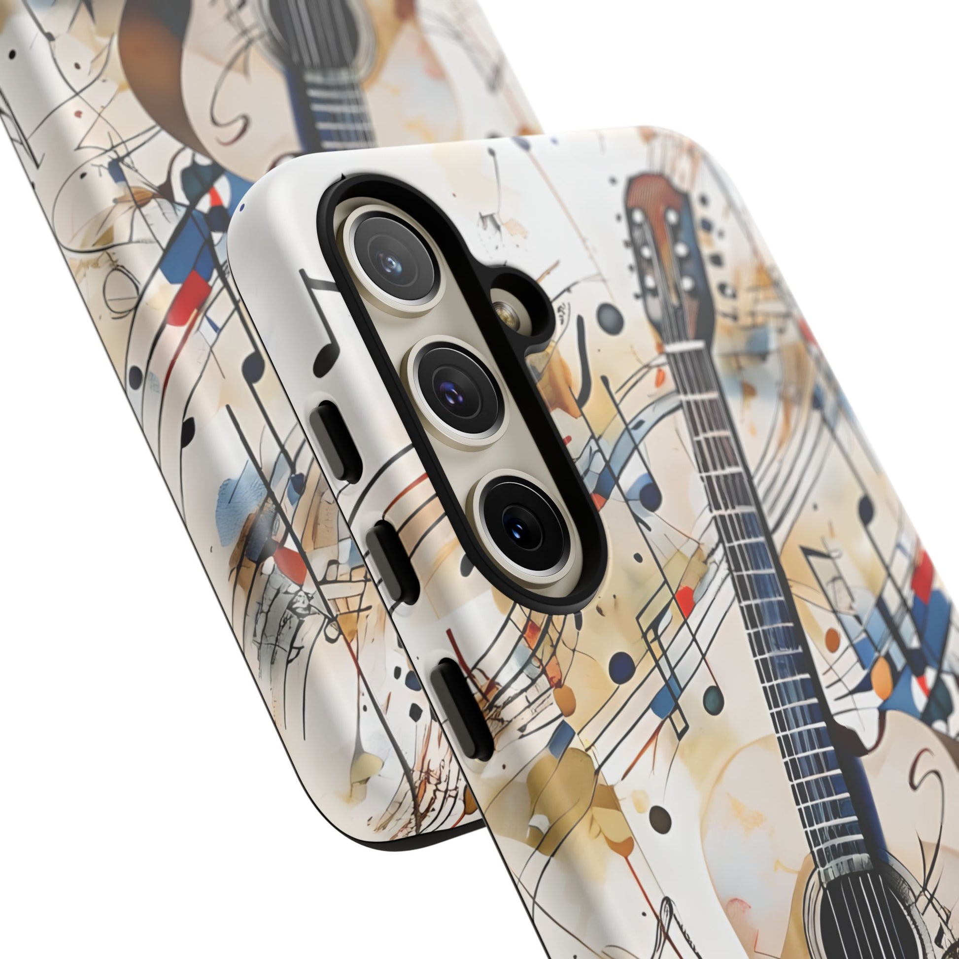 Strum and Flow Acoustic Guitar Art Tough Case for Samsung Galaxy S24 Plus - Shockproof Phone Cover
