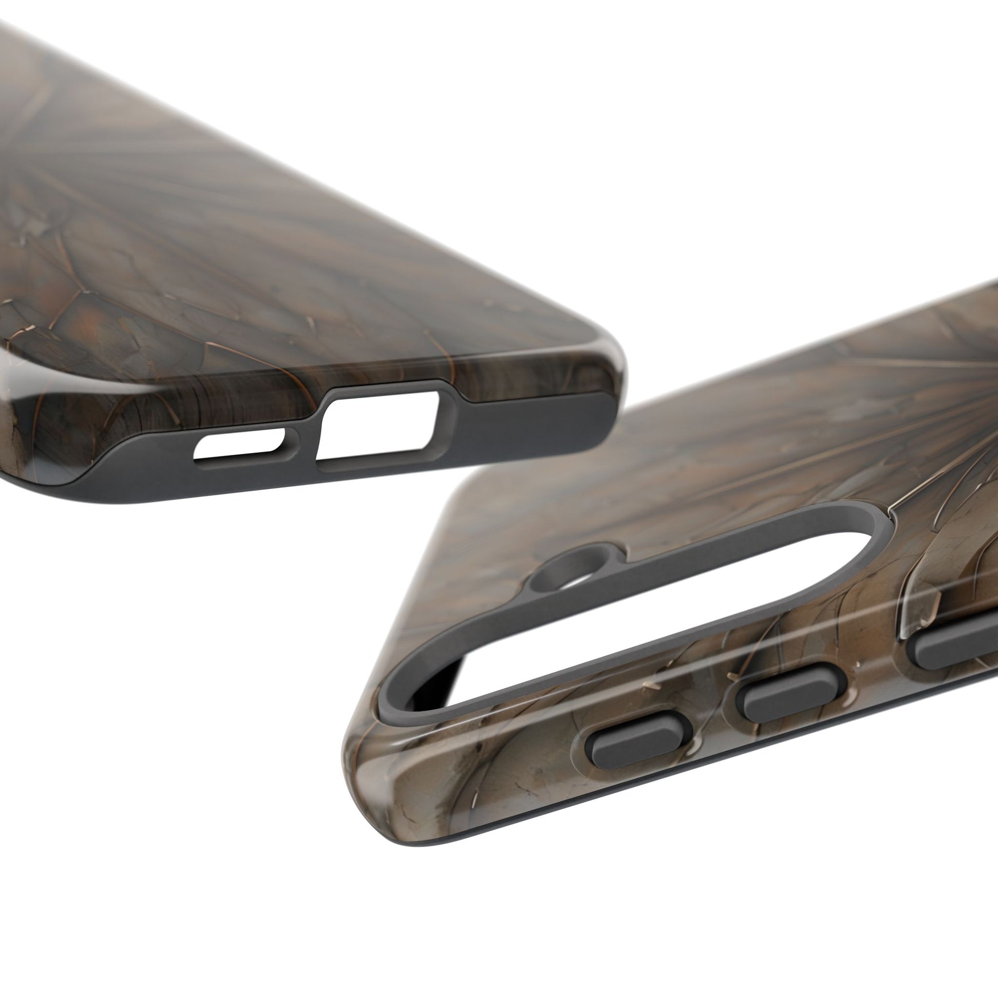 Earthstone Mandala - Kaleidoscope Collection Artistic Taupe Burst - Samsung Galaxy S25 Tough Phone Case