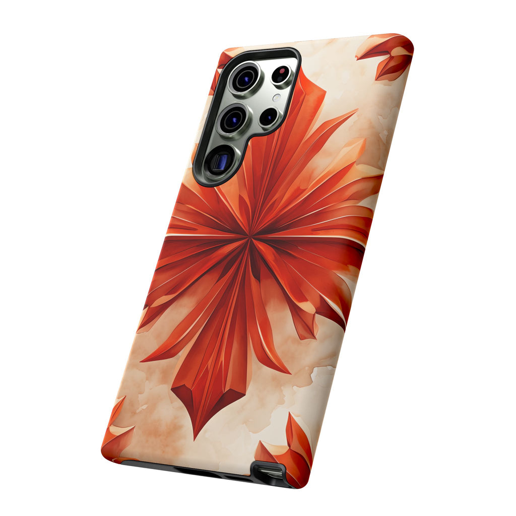 Sunset Fleur Samsung Galaxy S23 Ultra - Kaleidoscope Collection of MagSafe Compatible - Vibrant Sunset Flower Design