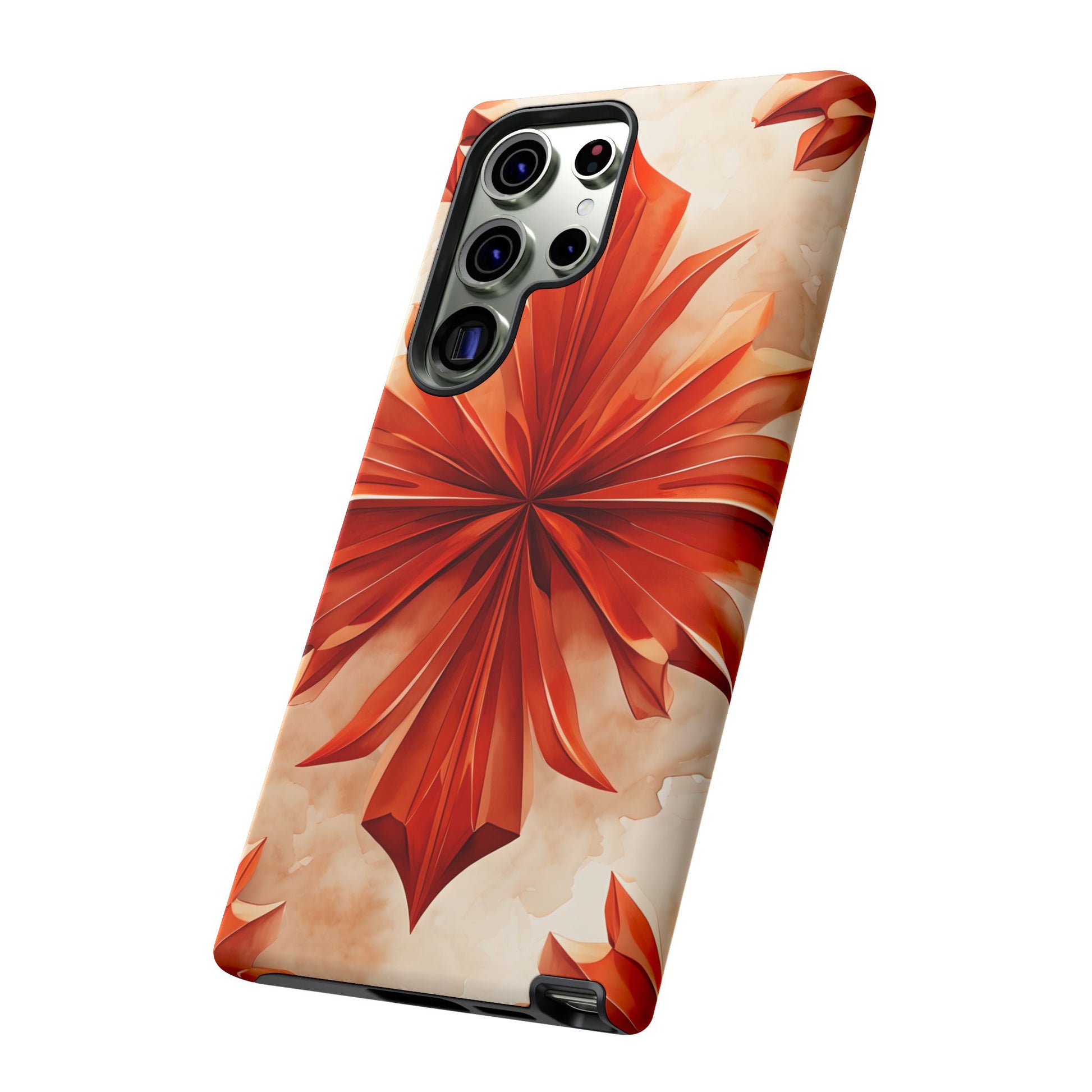 Sunset Fleur Samsung Galaxy S23 Ultra - Kaleidoscope Collection of MagSafe Compatible - Vibrant Sunset Flower Design