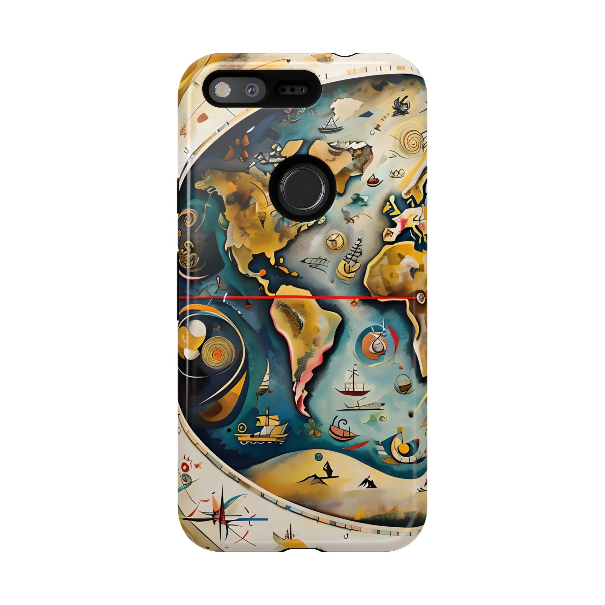 Celestial Map Google Pixel Tough Case - Antique Star Chart Phone Cover