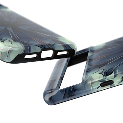 Indigo Mosaic blue geometric mosaic pattern Google Pixel case camera bar detail