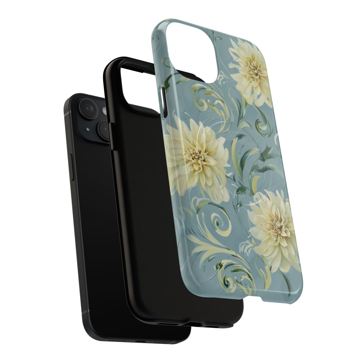 Golden Dahlia Trio iPhone MagSafe Case