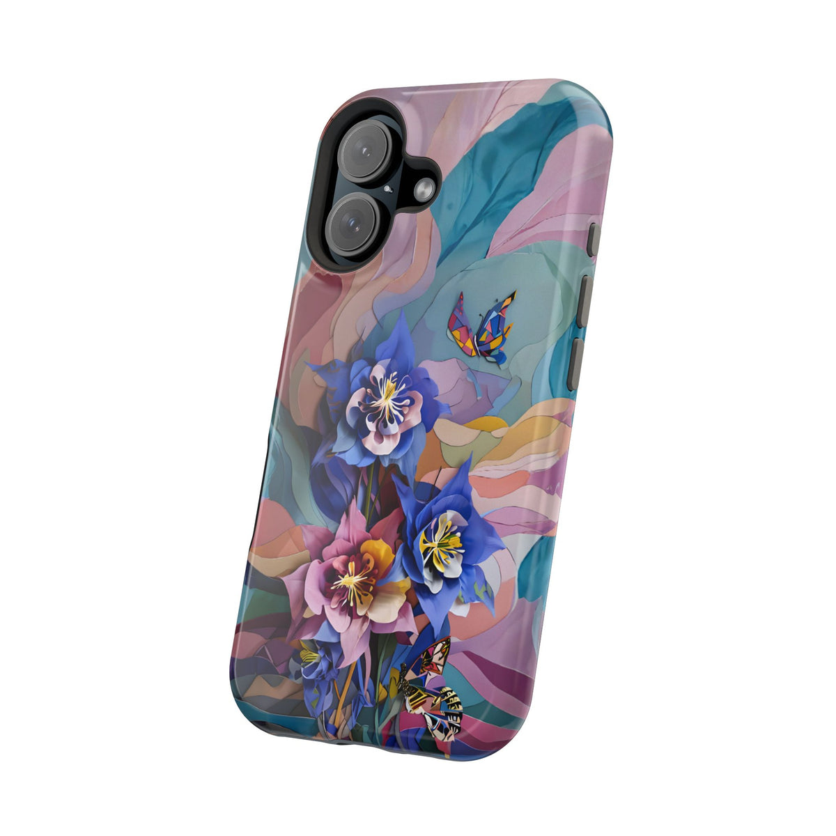 Blue Columbine Carnivale iPhone MagSafe Case