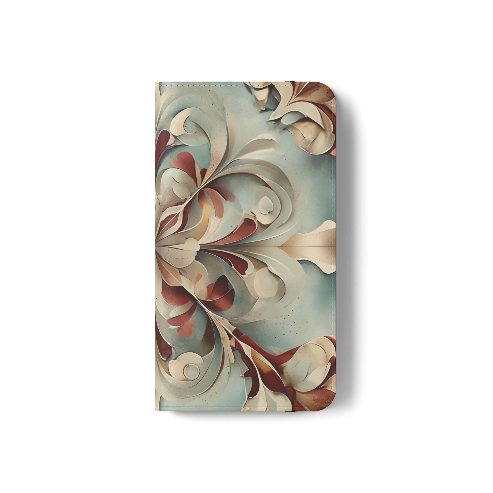 Vintage Baroque Blossom Wallet Phone Case - Elegant Floral Flip Cover for Samsung Galaxy S22