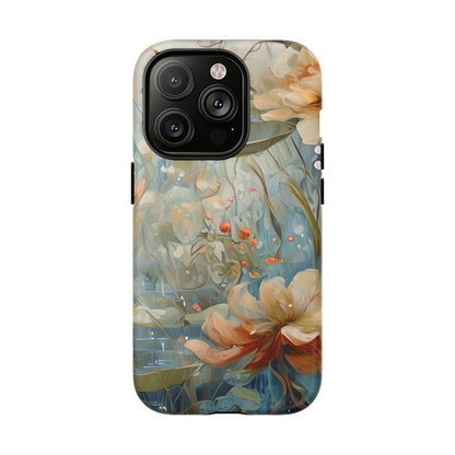Waterlily Dreamscape - Artistic Floral iPhone MagSafe Phone Case -Waterlily & Lotus Design