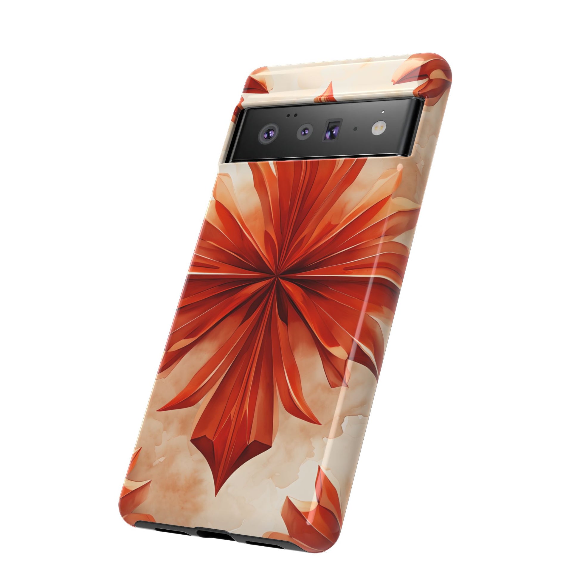 Sunset Fleur Google Pixel 6 Pro - Kaleidoscope Collection of MagSafe Compatible - Vibrant Sunset Flower Design