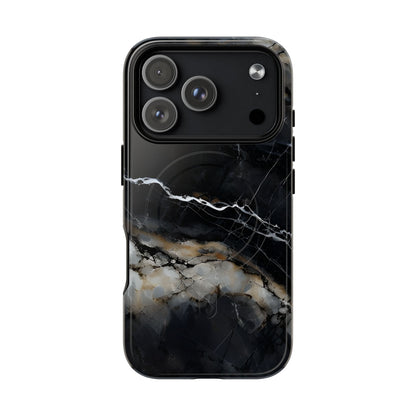 Obsidian Vein iPhone MagSafe case with large camera cutout for Pro models