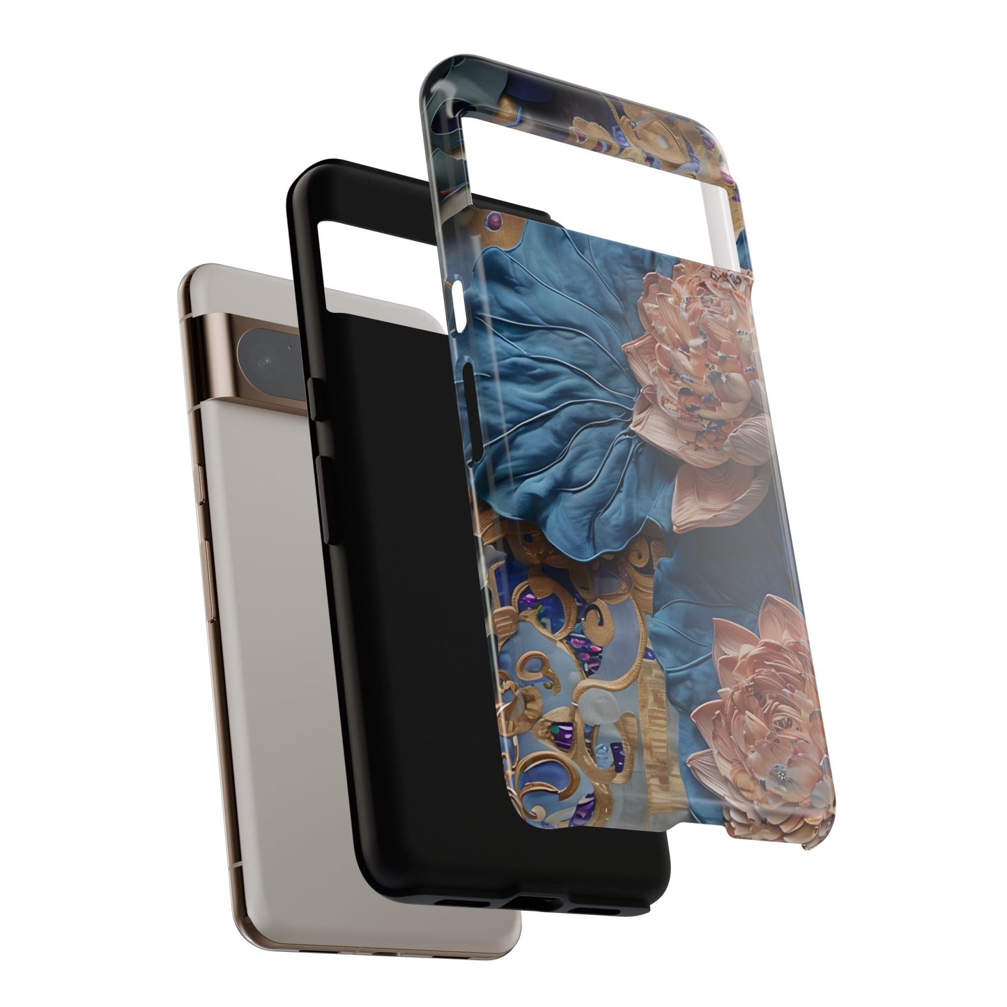 Peony Midnight Tapestry Google Pixel Tough Case