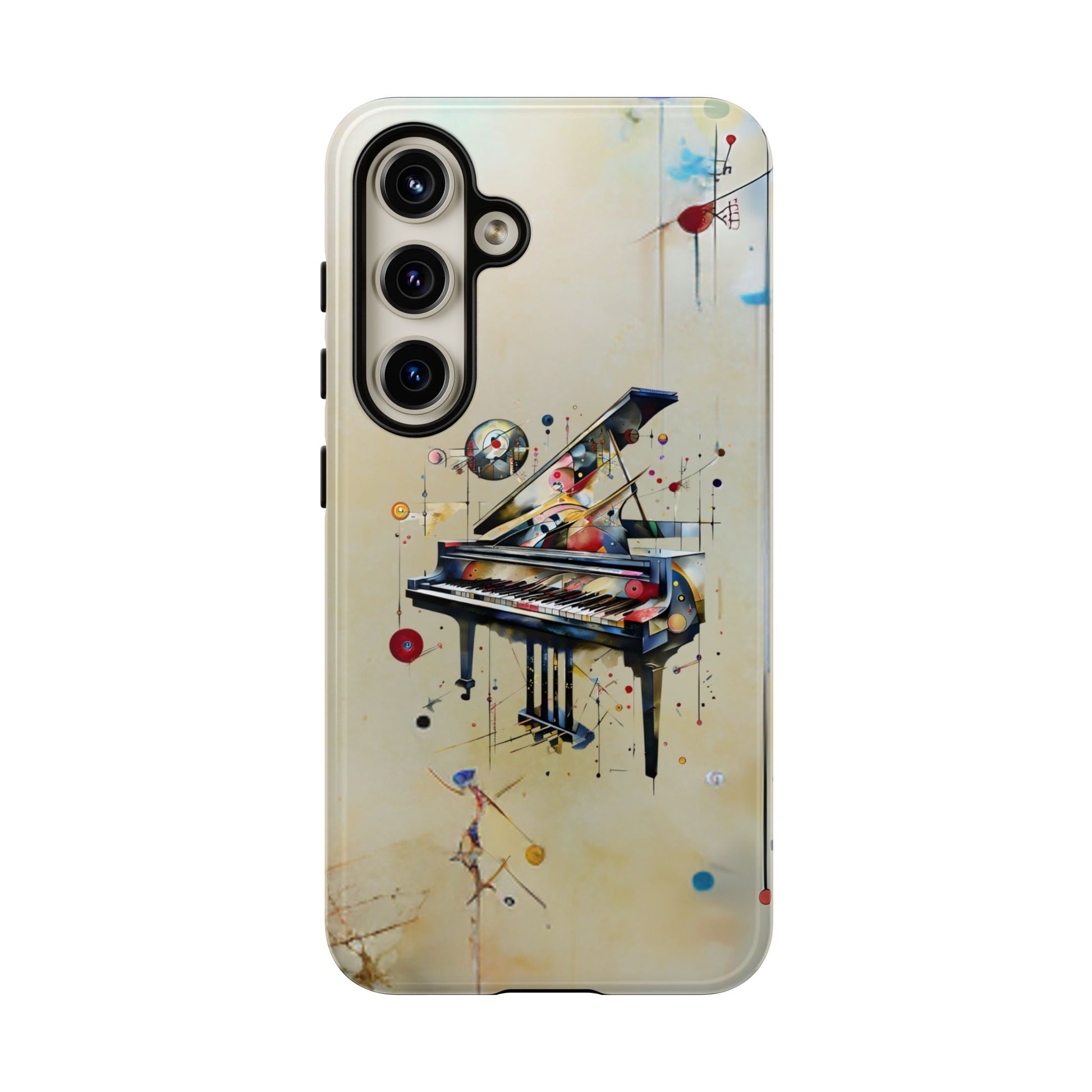Keys of Imagination Artistic Grand Piano Tough Case for Samsung Galaxy S24- Shockproof Phone Cover