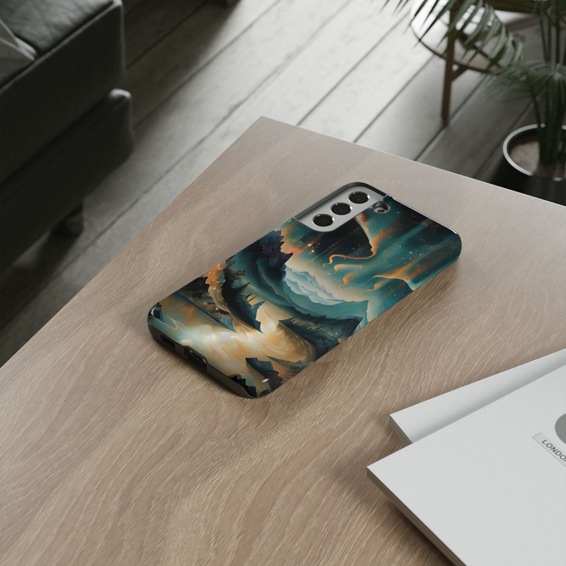 Aurora Dreamscape Samsung Galaxy S22 Plus Tough Case - Artistic Northern Lights Cover - Premium Abstract Design
