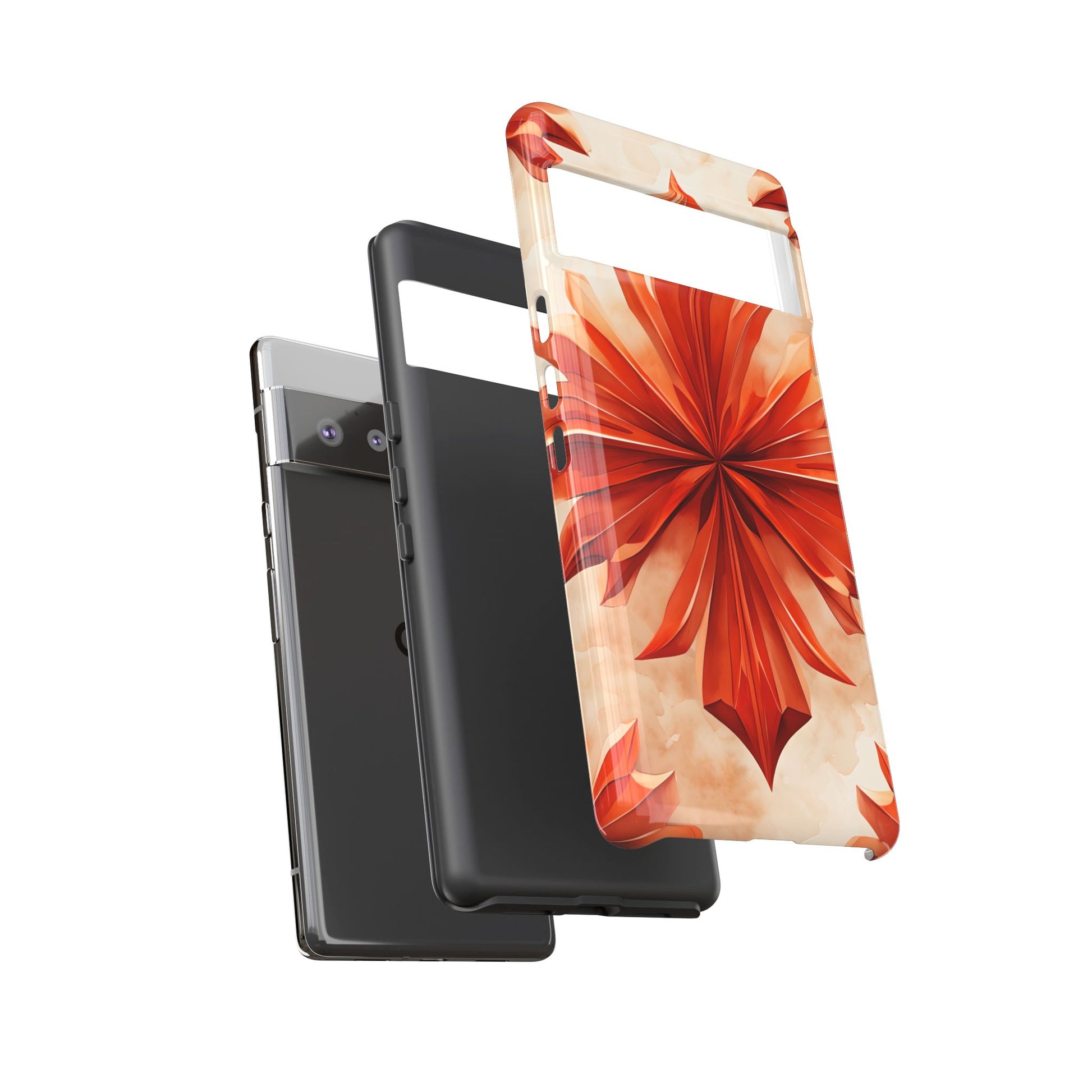 Sunset Fleur Google Pixel 6 Pro - Kaleidoscope Collection of MagSafe Compatible - Vibrant Sunset Flower Design