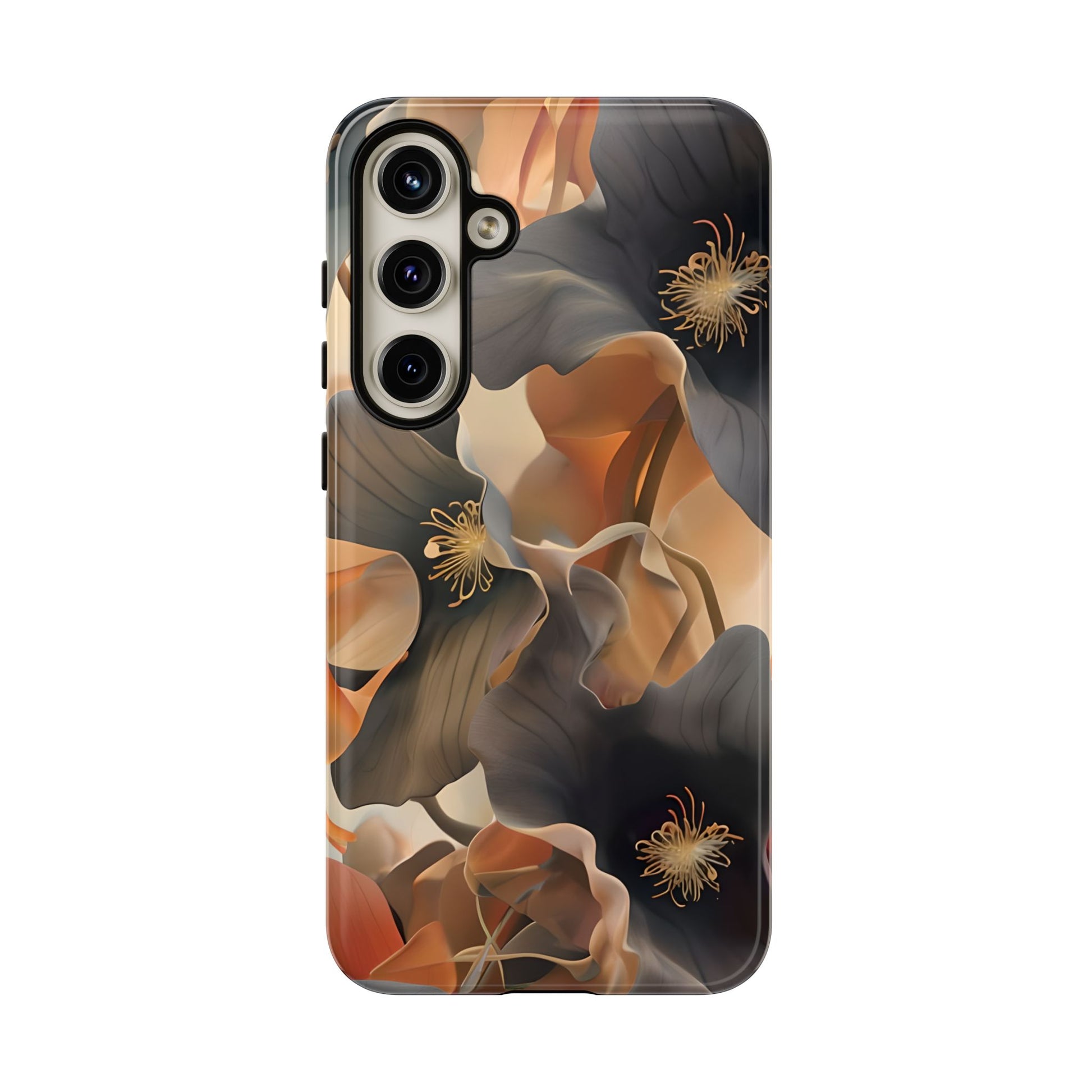 Autumn Ember - Moody Floral Art Samsung Galaxy S24 Plus Tough Phone Case - Warm Earthy Botanical Design
