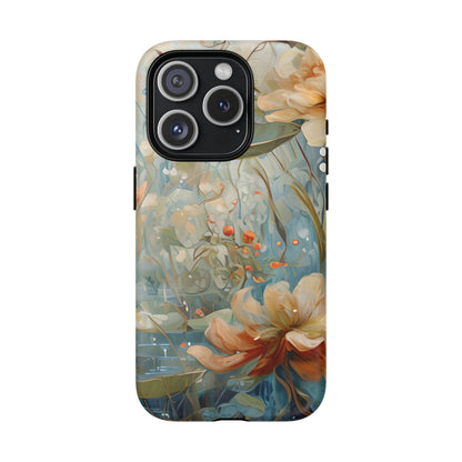 Waterlily Dreamscape - Artistic Floral iPhone MagSafe Phone Case -Waterlily & Lotus Design