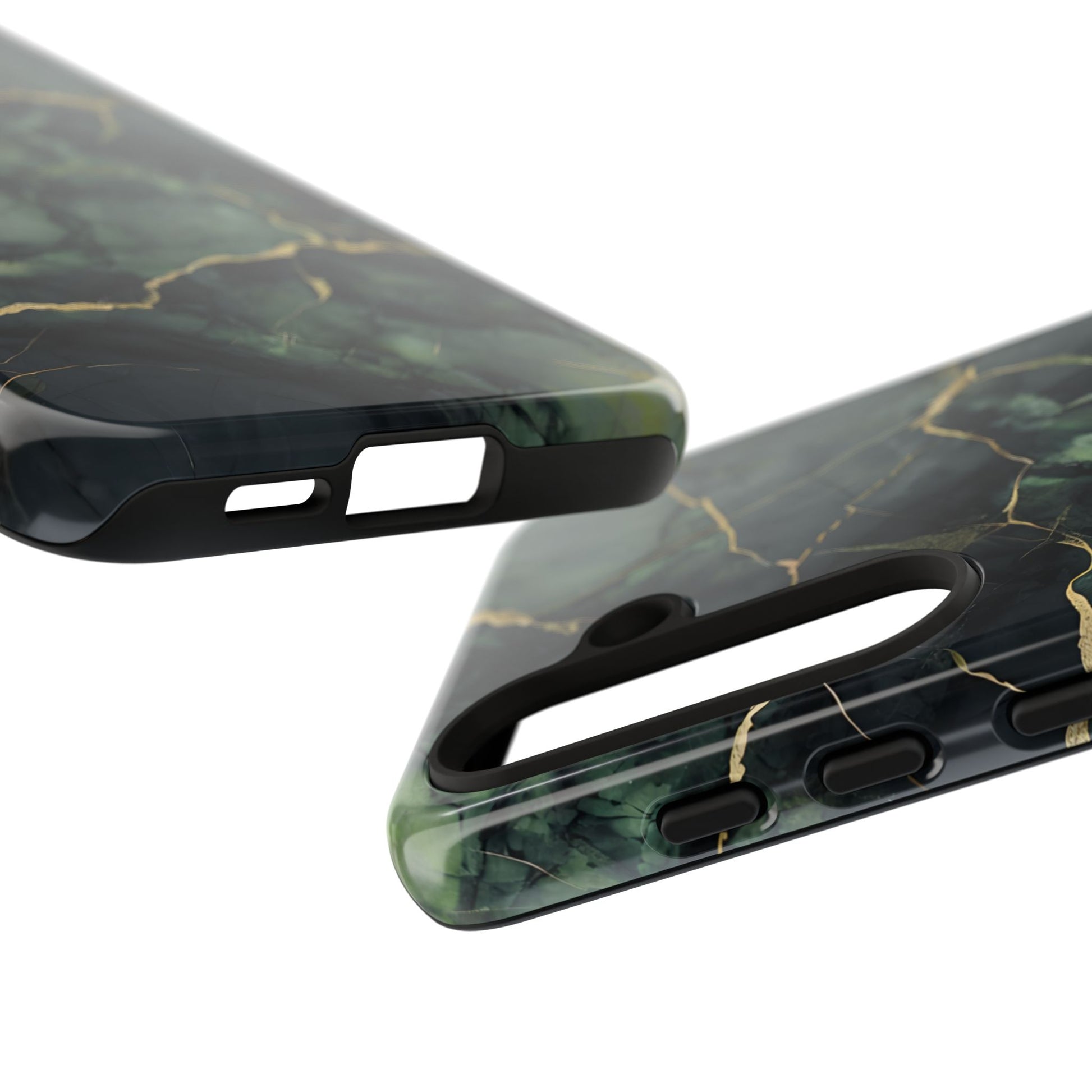 Verdant Vein Tough Case for Samsung Galaxy S24 - Luxury Gold Vein, Nature-Inspired Protective Cover