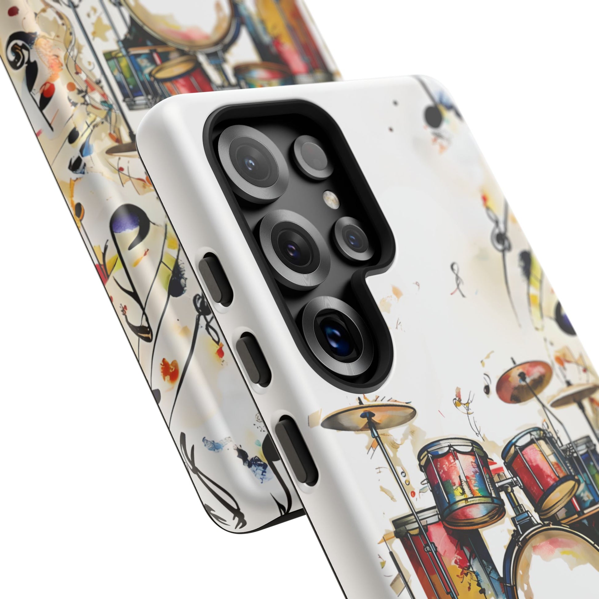 Beatline Abstract Drums and Music Notes Tough Case for Samsung Galaxy S25 Ultra - Shockproof Phone Cover