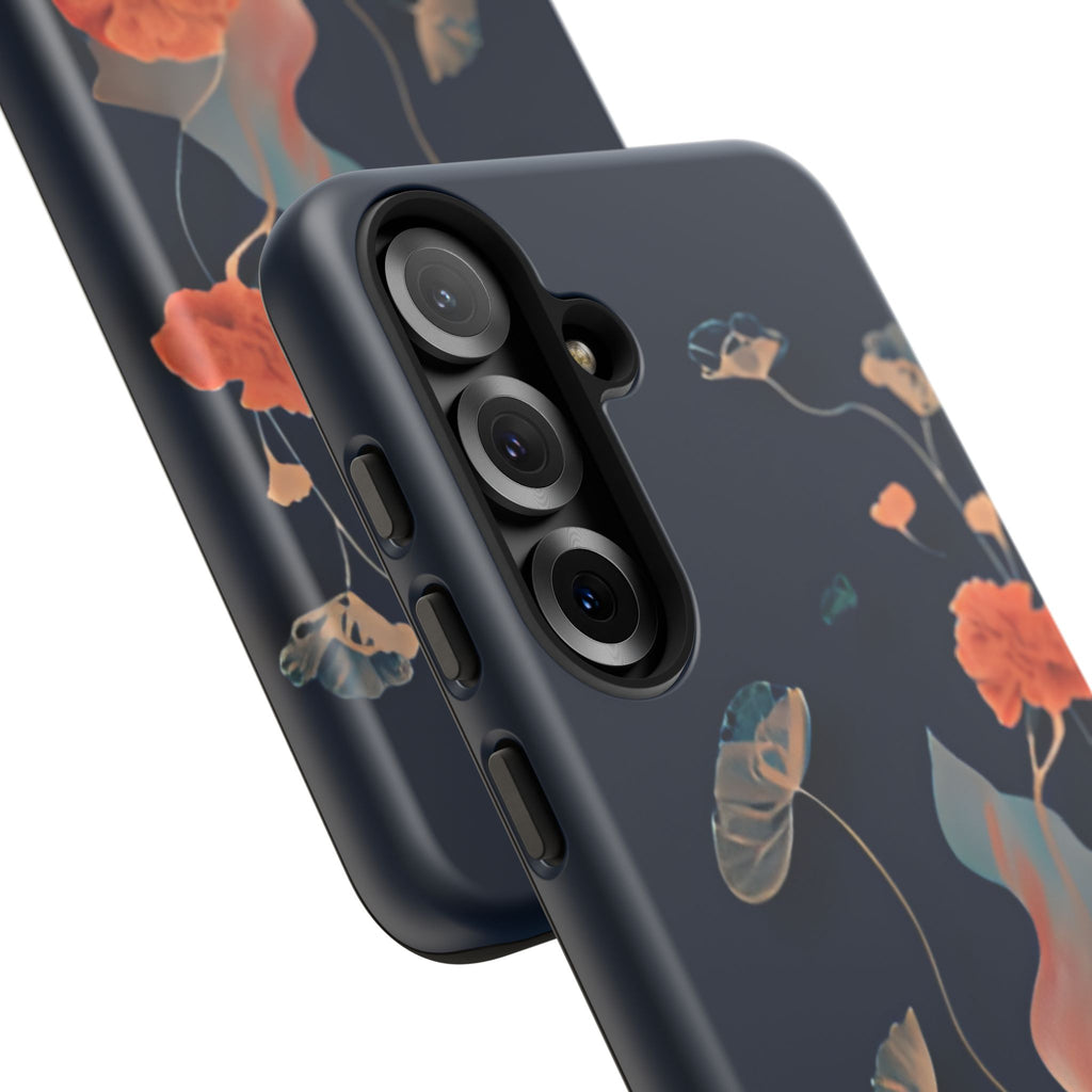 Lotus Reverie - Elegant Artistic Floral Samsung Galaxy S25 Plus Tough Phone Case - Painterly Lotus Blossom Design