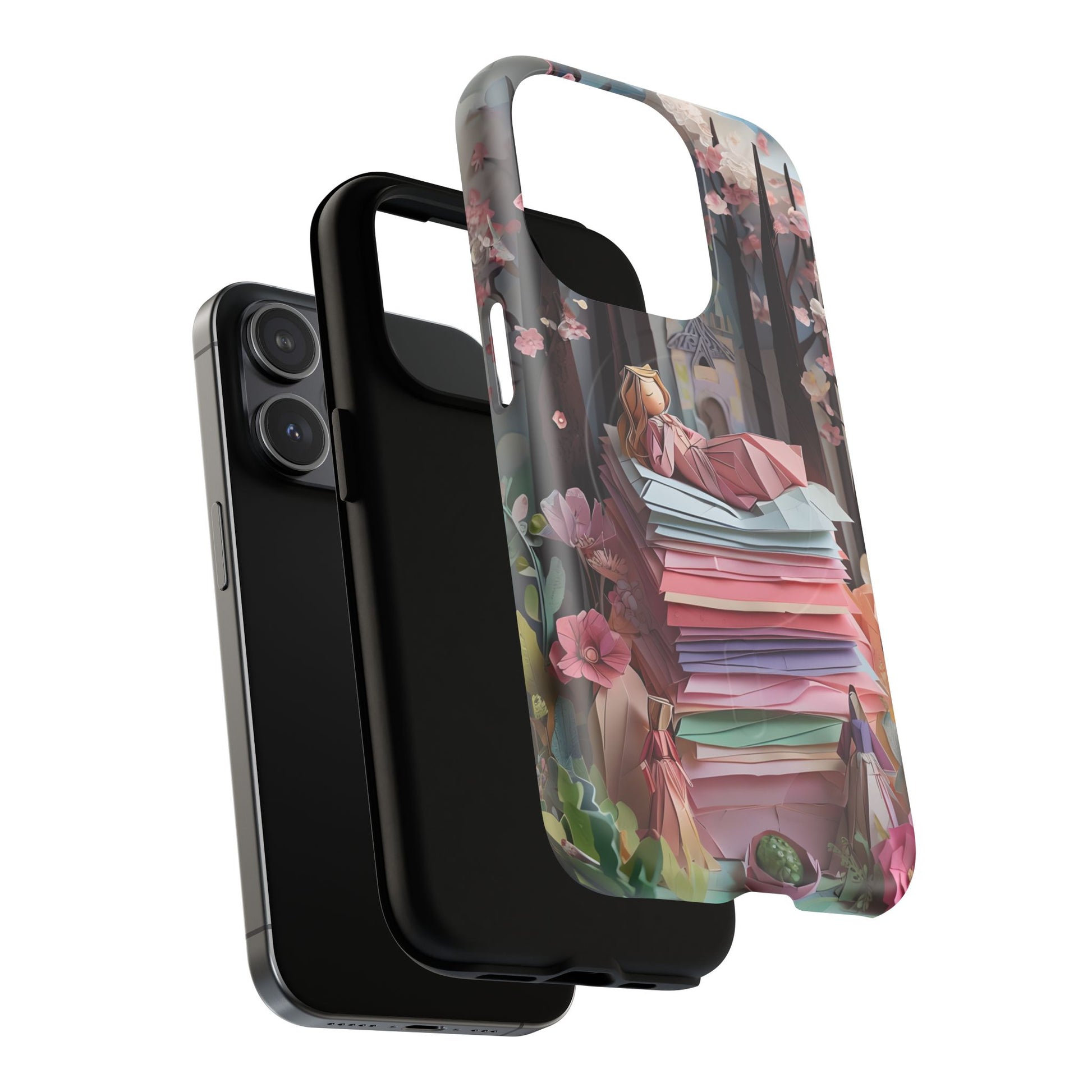 A Good Night's Sleep - iPhone 15 Pro MagSafe Phone Case - Whimsical Fantasy Floral Design