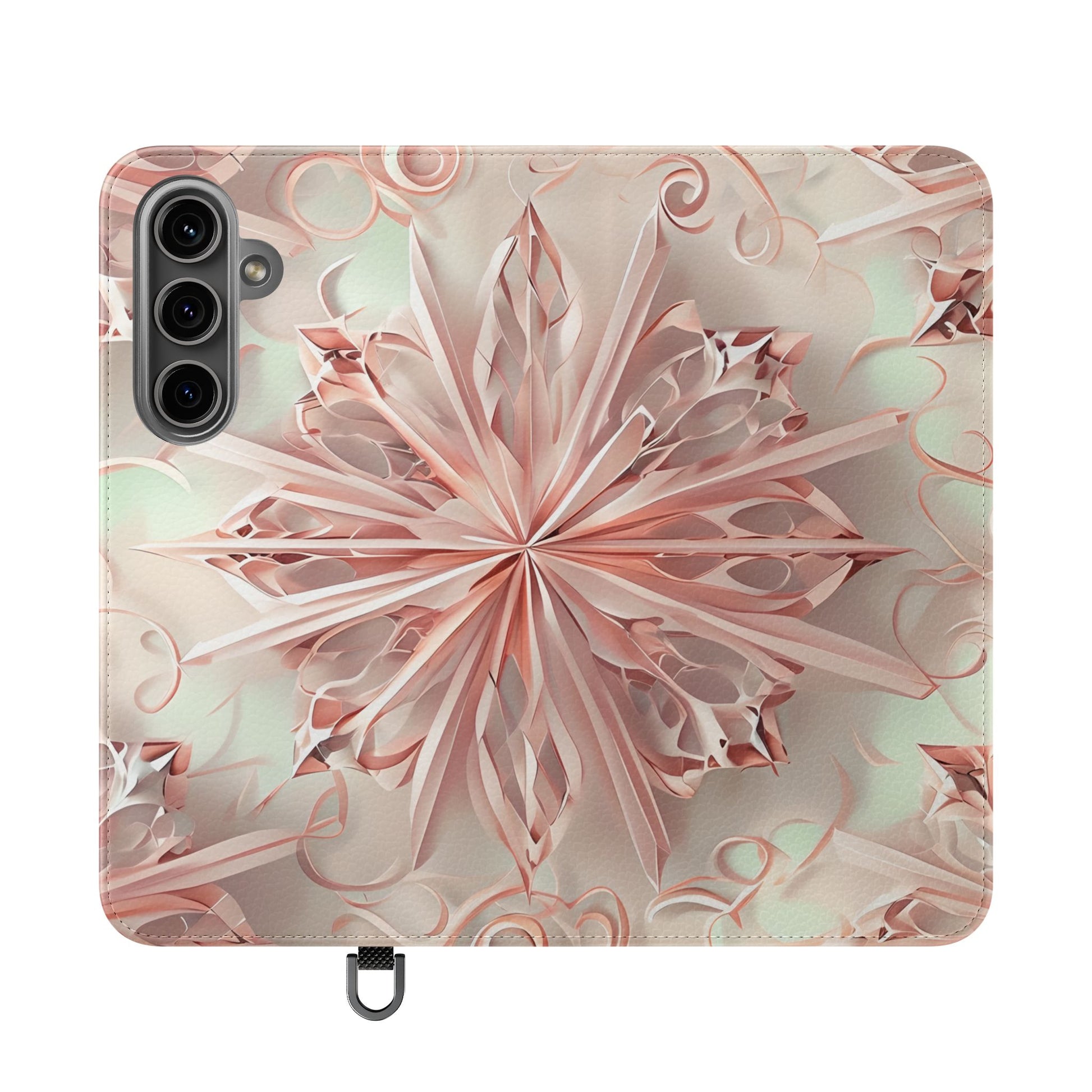 Blush Frost - Abstract Wallet Phone Case for Samsung Galaxy S24 Plus