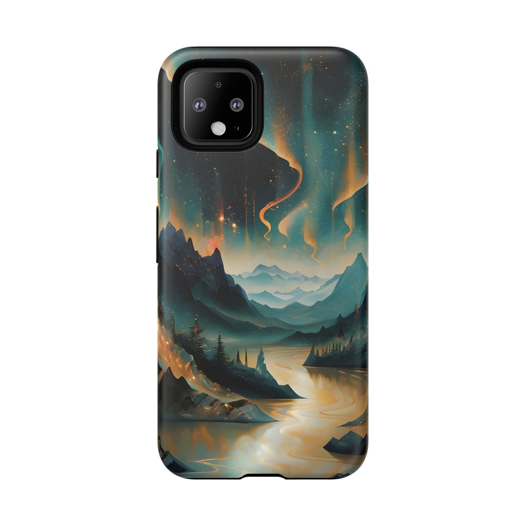 Aurora Dreamscape Tough Case for Google Pixel 4 - Northern Lights Artistic Shockproof Cover, Elegant Protective Phone Case