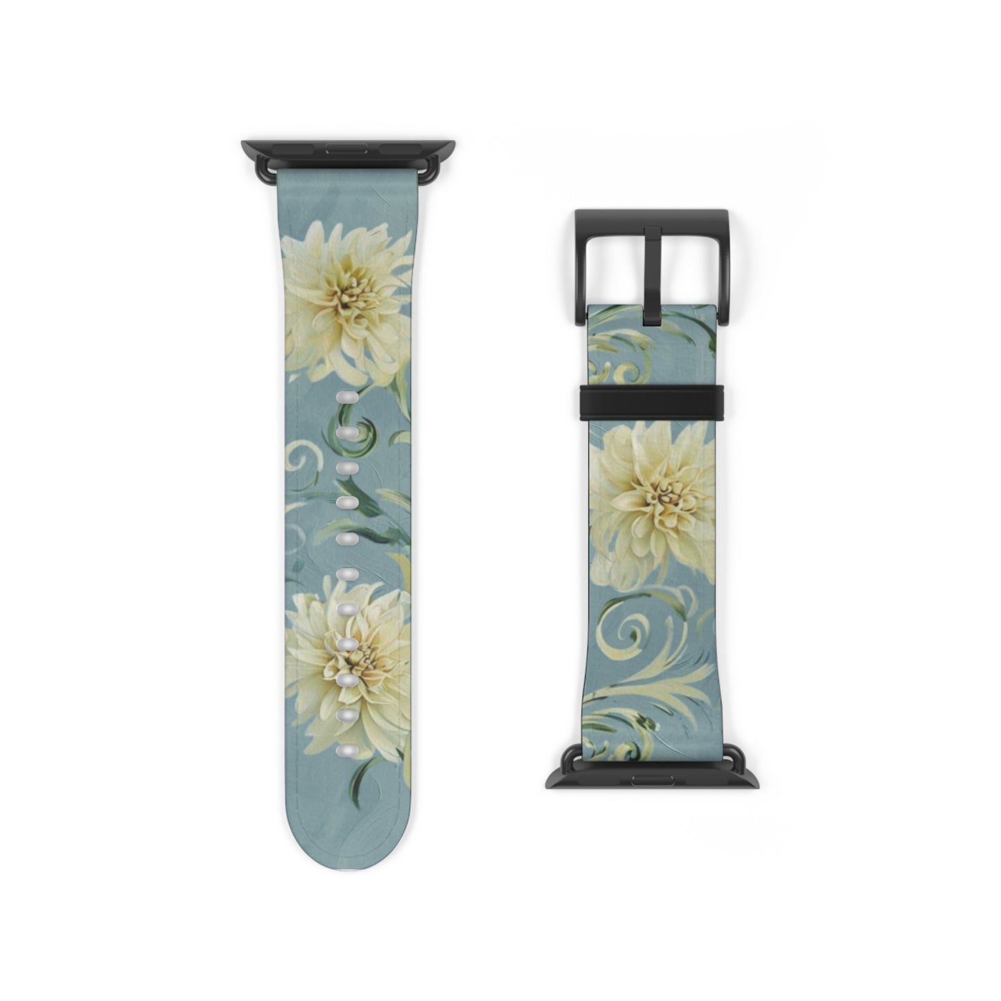 Golden Dahlia Trio Apple Watch Band Strap - Timeless Design for your Timepiece