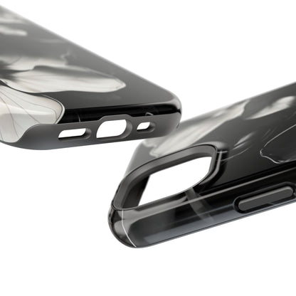 Monochrome Magnolia iPhone MagSafe Case
