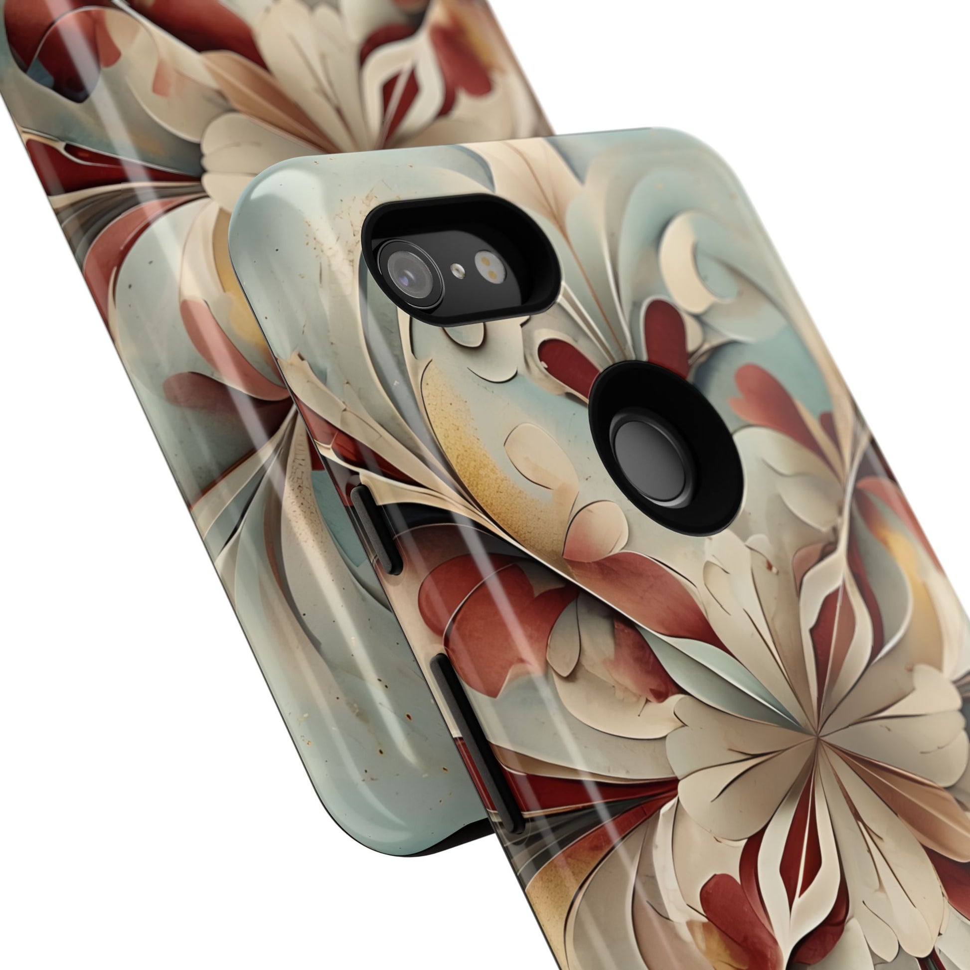 Vintage Baroque Blossom - Ornate Floral Art Google Pixel 3XL Tough Phone Case - Elegant Baroque-Inspired Design
