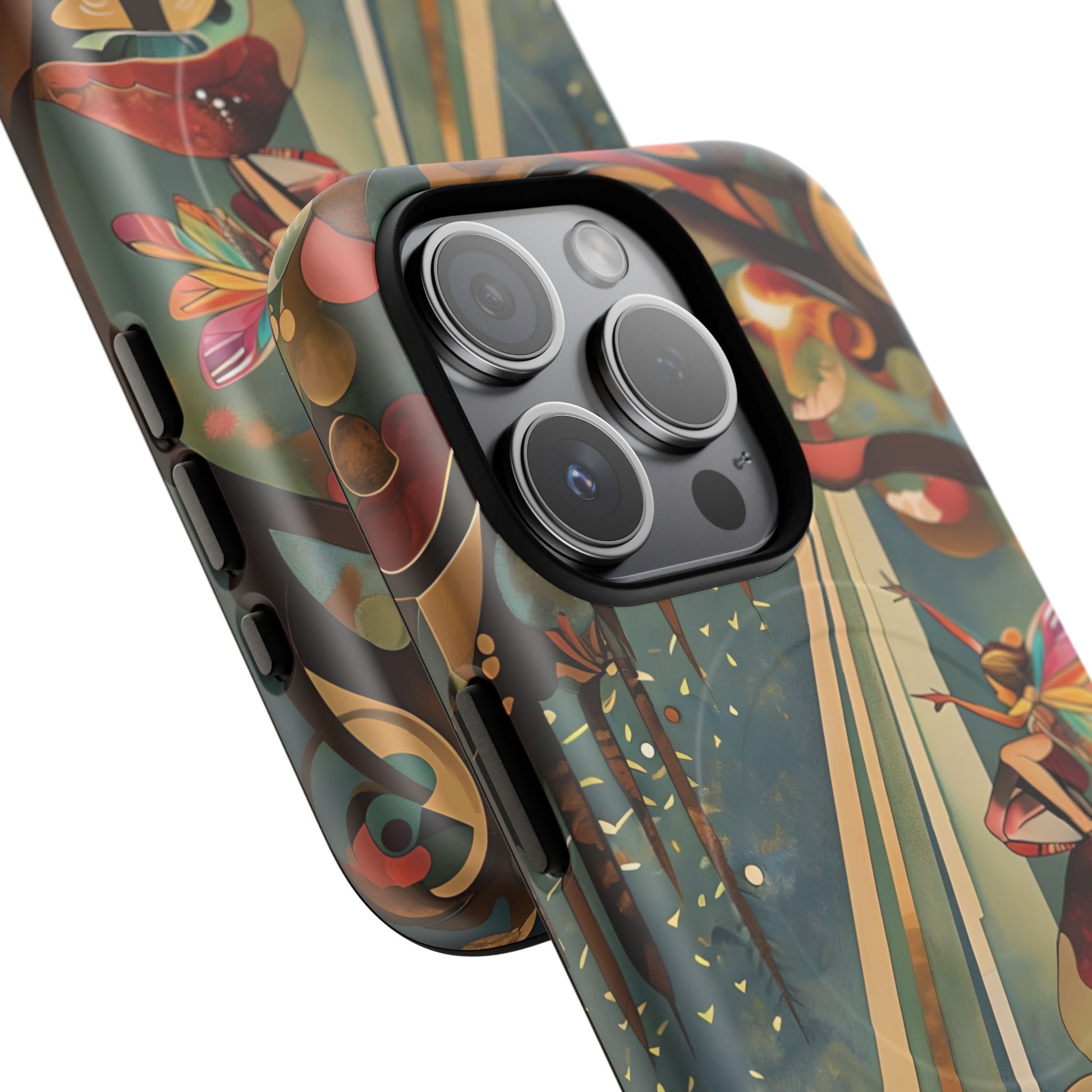 Enchanted Orchard iPhone 15 Pro - Artistic Fairy Tale cover - MagSafe Compatible - Premium Drop Protection