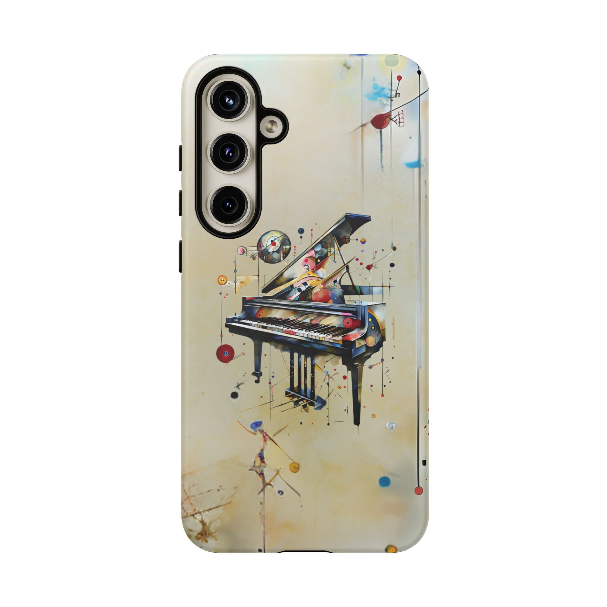 Keys of Imagination Artistic Grand Piano Tough Case for Samsung Galaxy S24 Plus - Shockproof Phone Cover