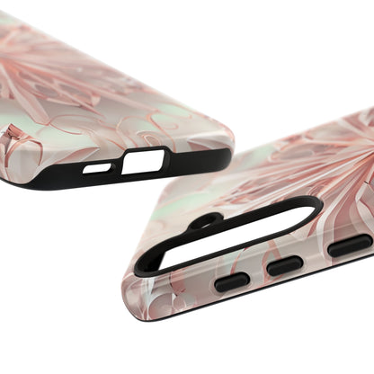 Blush Frost from our Kaleidoscope Collection - Samsung Galaxy tough case - Soft Pink Geometric Floral Design