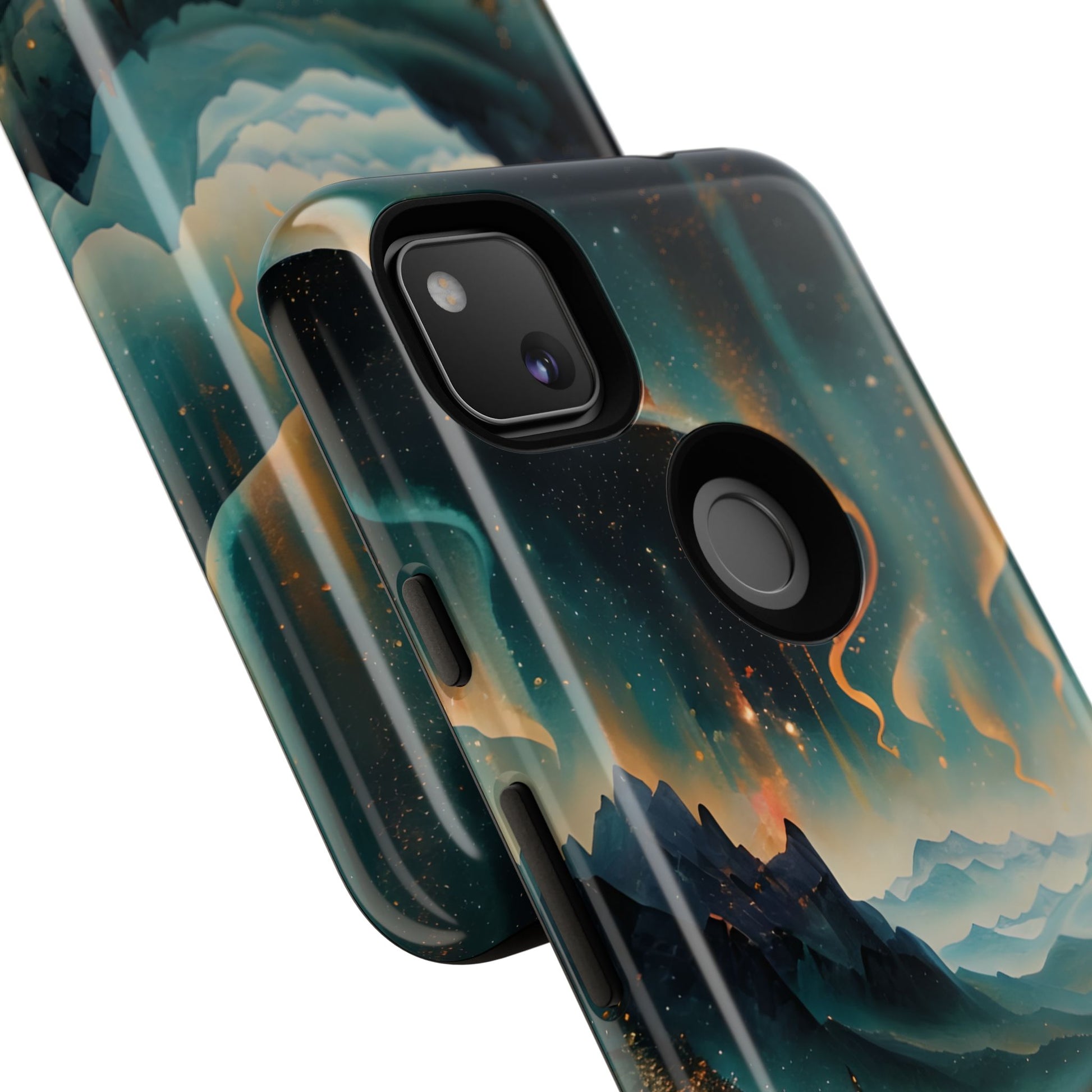 Aurora Dreamscape Tough Case for Google Pixel 4a - Northern Lights Artistic Shockproof Cover, Elegant Protective Phone Case