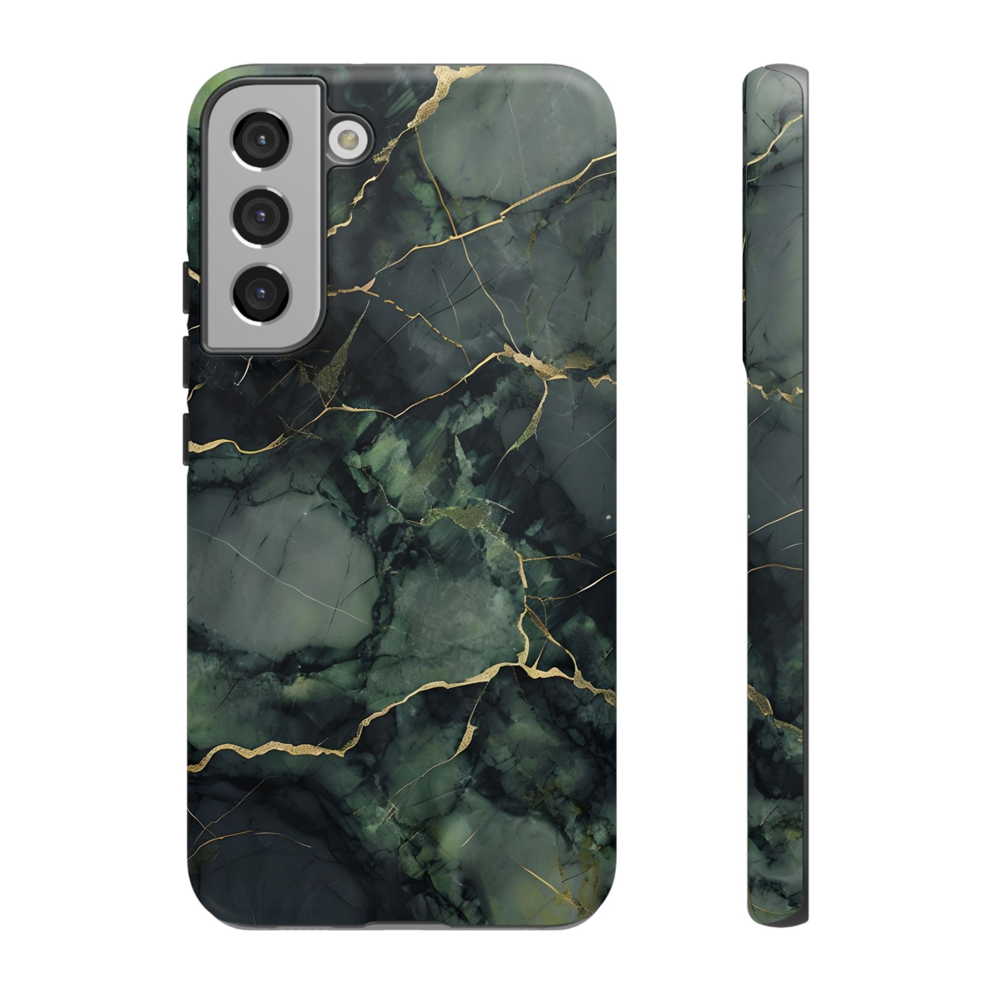 Verdant Vein Tough Case for Samsung Galaxy S22 Plus - Luxury Gold Vein, Nature-Inspired Protective Cover