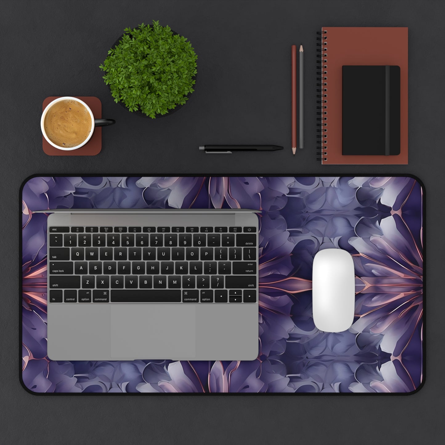 Twilight Tapestry Designer Desk Mat - Premium Office Desk Pad, 3 Sizes Available, Artistic Workspace Protection
