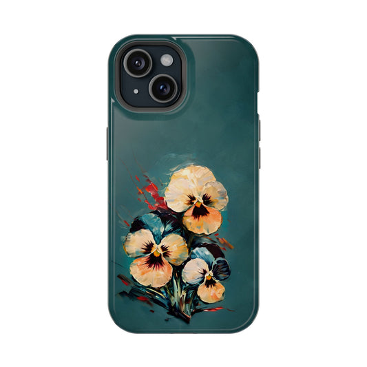 Golden Pansy Cascade iPhone MagSafe Case
