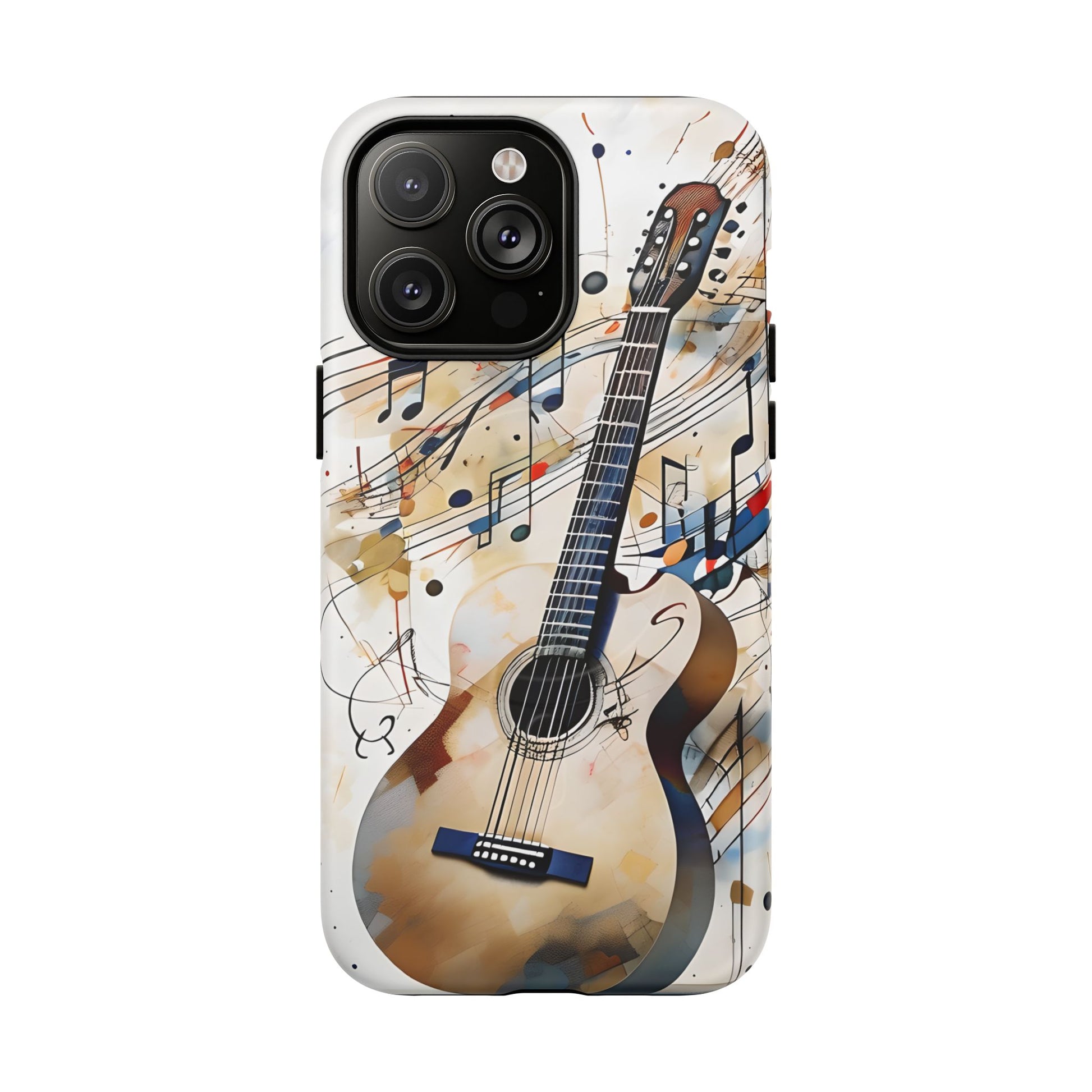 Strum and Flow Acoustic Guitar Art iPhone 14 Pro Max MagSafe Case