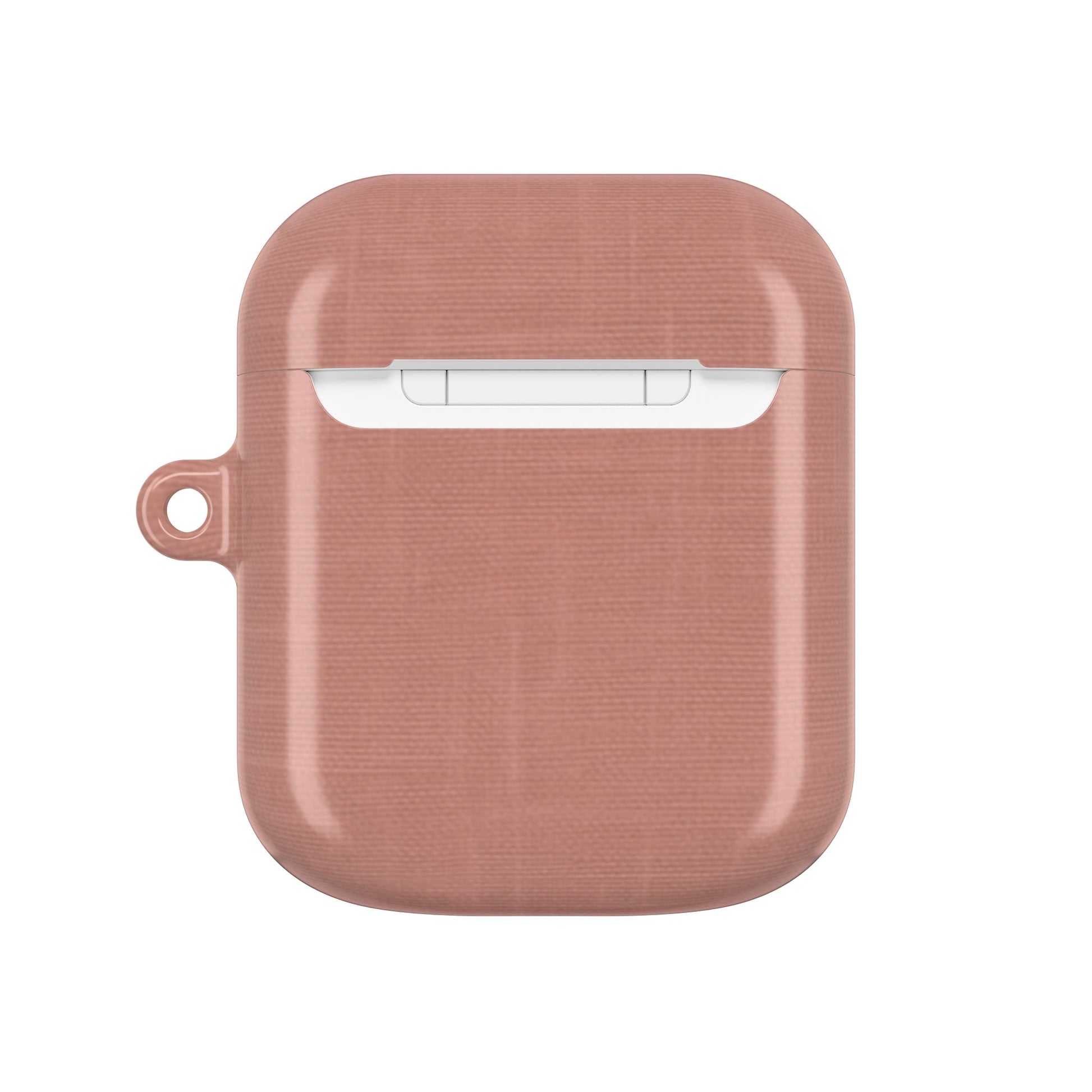 Terracotta Linen AirPods Case - Minimalist Smooth Weave Texture Cover for Gen 1, 2, 3, Pro Gen 1 & 2