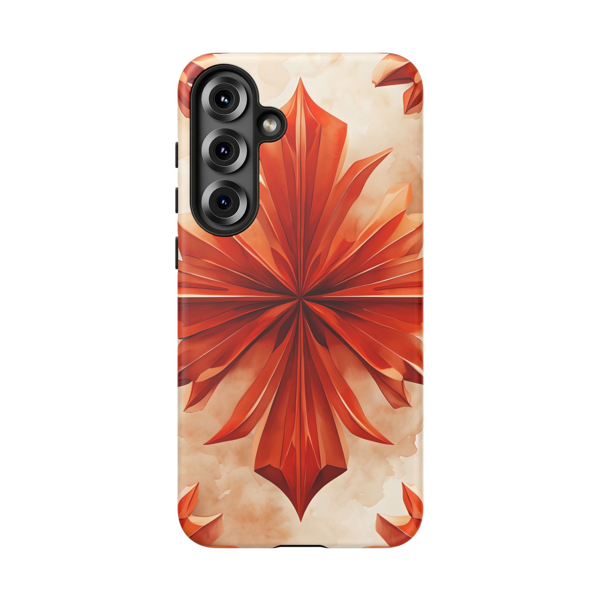 Sunset Fleur Samsung Galaxy S25 Plus - Kaleidoscope Collection of MagSafe Compatible - Vibrant Sunset Flower Design