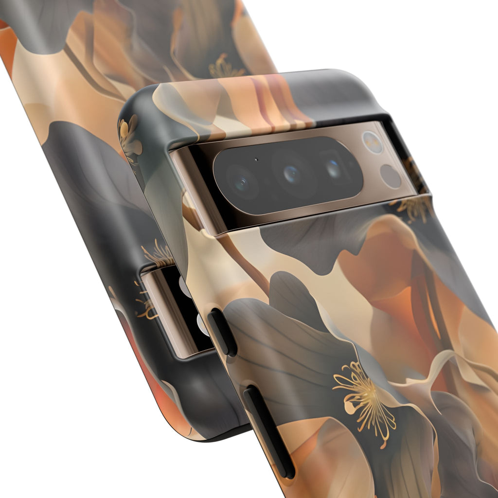 Autumn Ember - Moody Floral Art Google Pixel 8 Pro Tough Phone Case - Warm Earthy Botanical Design