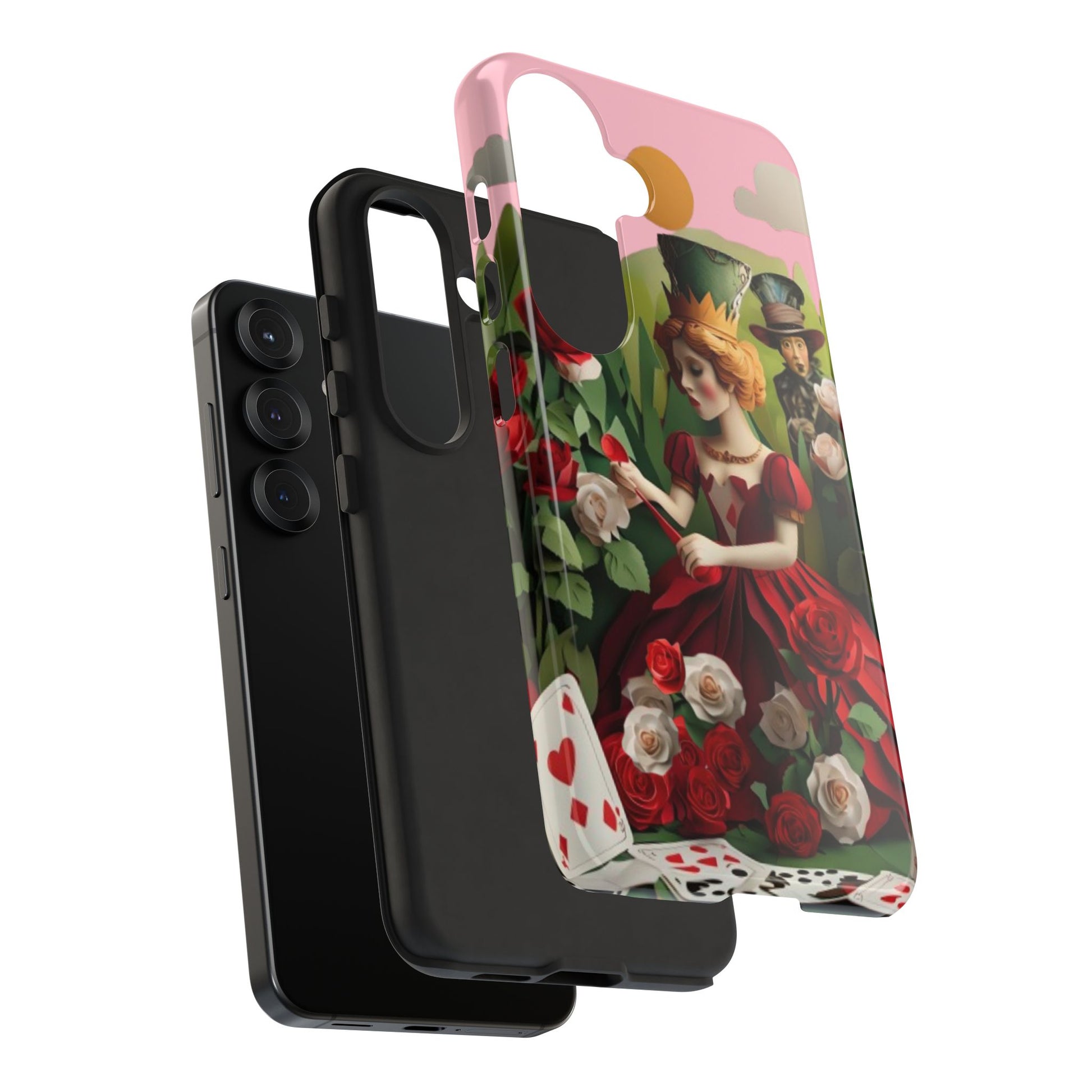 Regal Rose Court - Samsung Galaxy S25 - Tough Phone Case -Whimsical Fantasy Floral Design