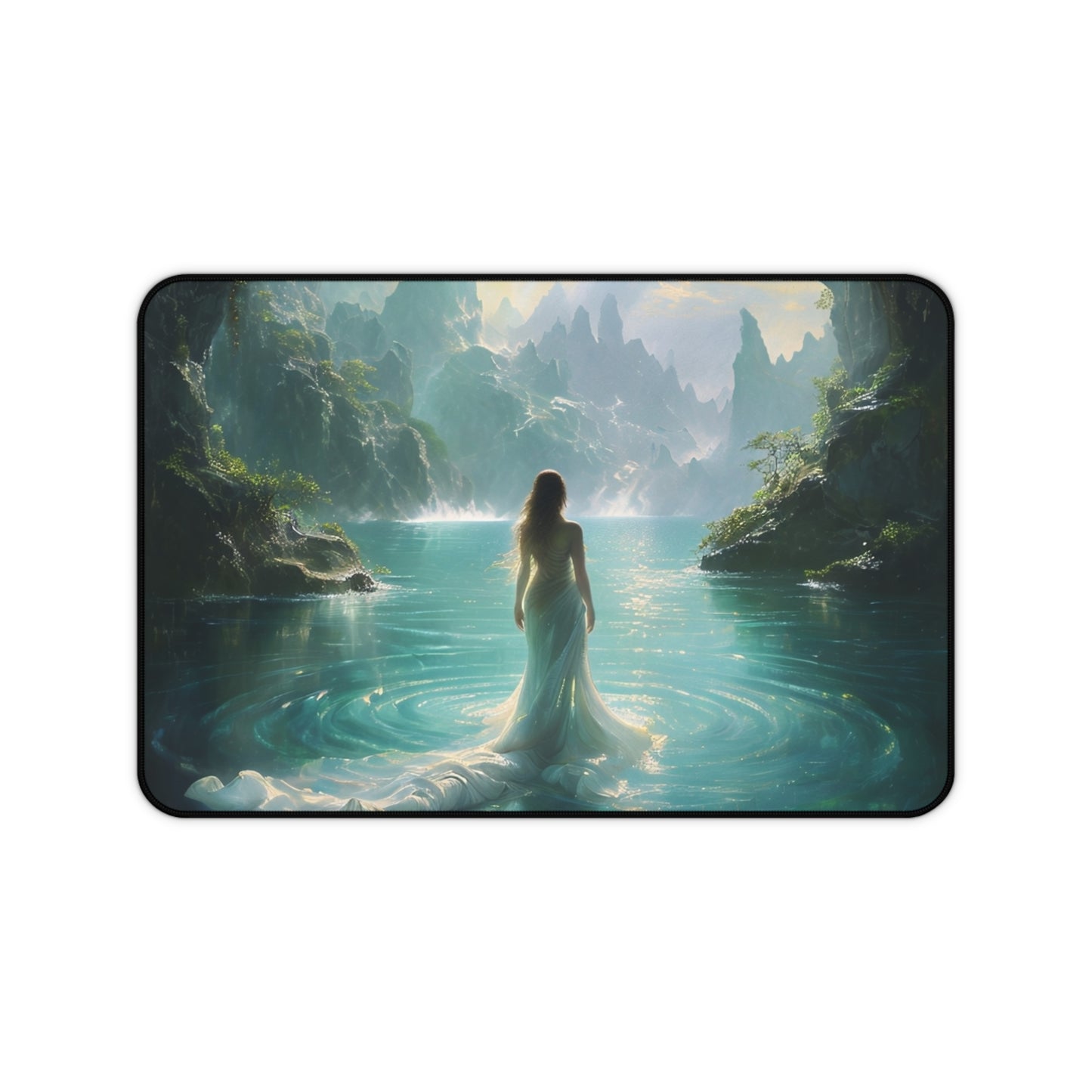 Celestial Tides Desk Mat - Premium Office Desk Pad, 3 Sizes Available, Artistic Workspace Protection